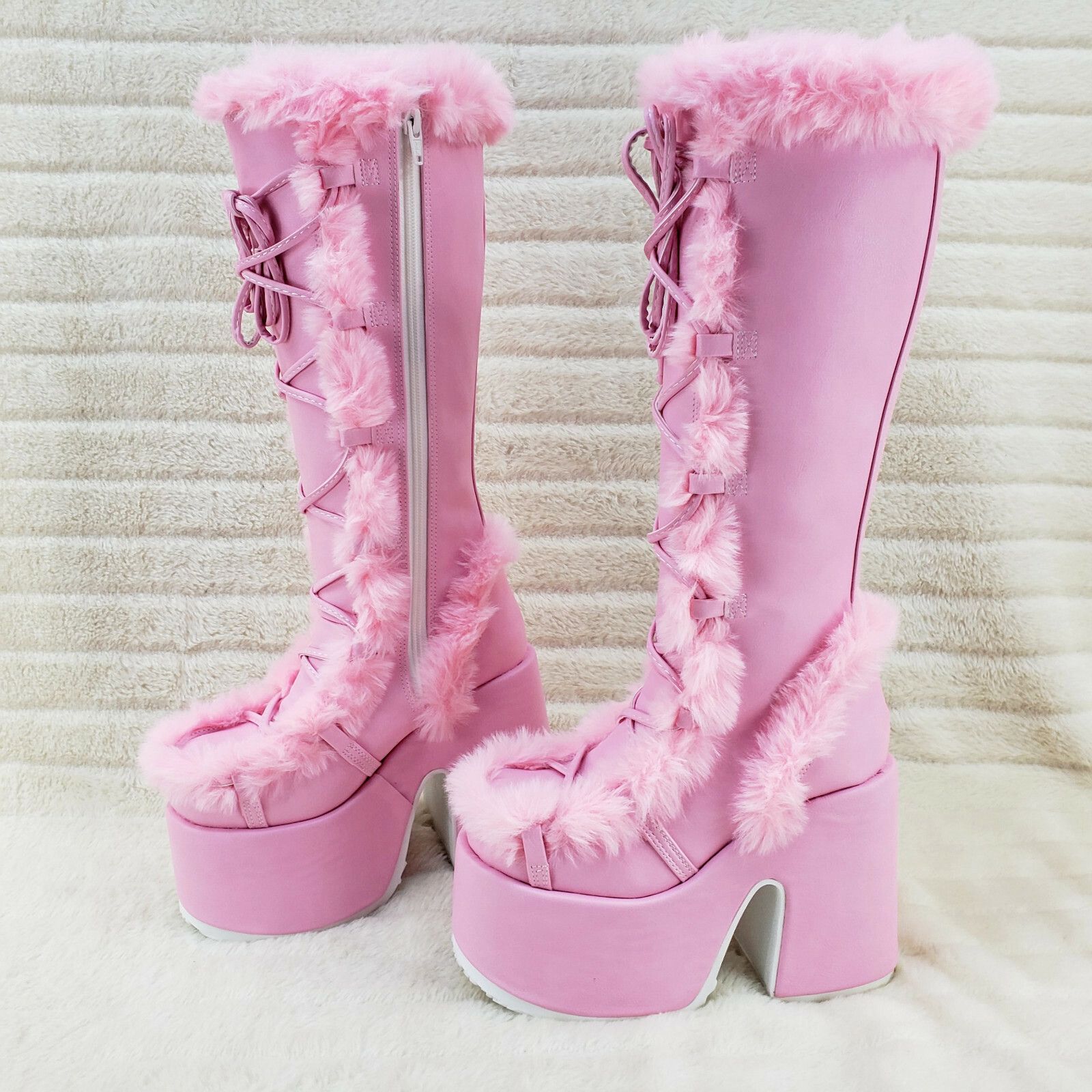 Other Camel 311 Stacked Baby Pink Stomper Platform Pastel Goth Pun Size US 6 / IT 36 - 2 Thumbnail