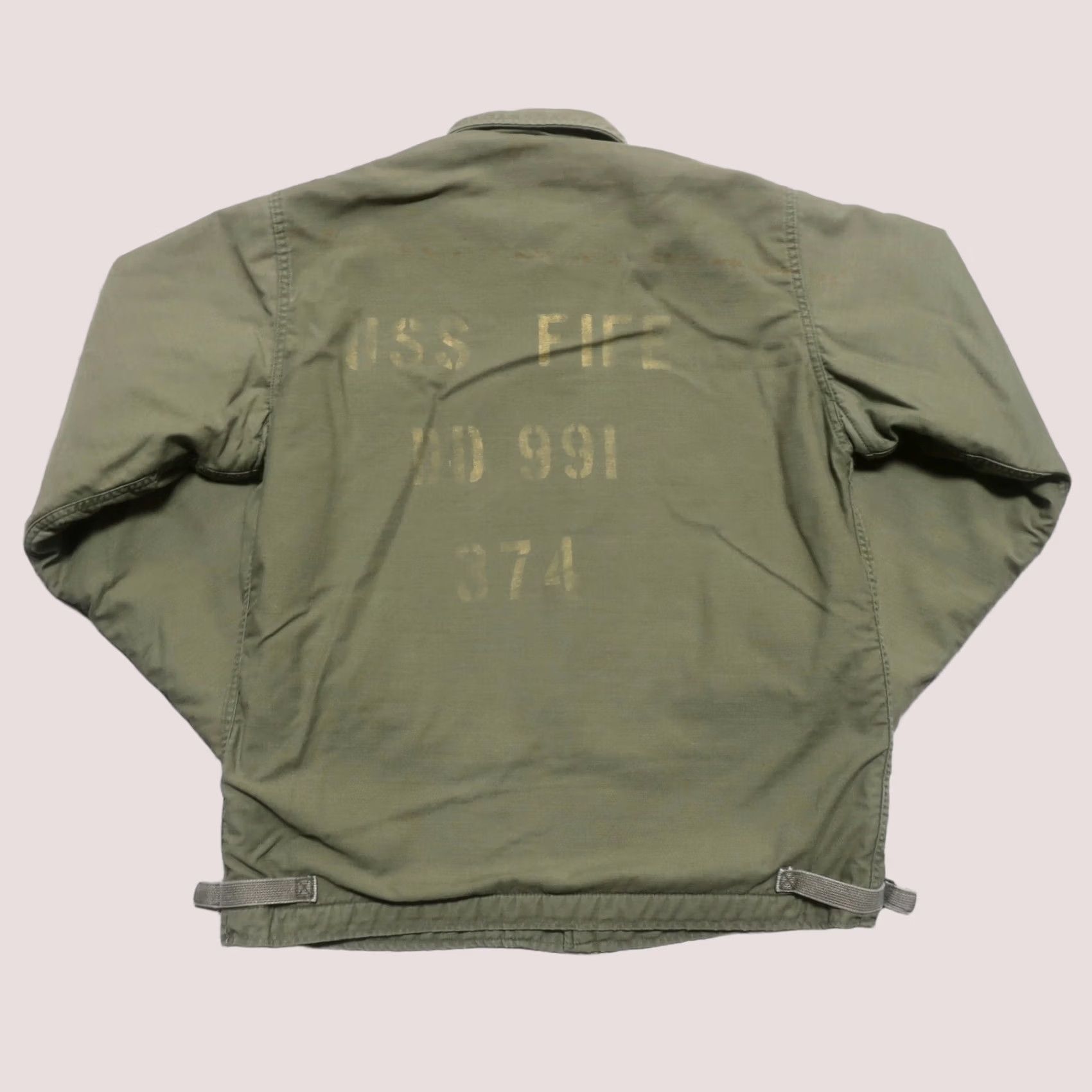 Vintage VINTAGE US Navy USN A-2 USS FIFE Deck Jacket Mens Medium Green Military YKK Plaid Longward - Size US M / EU 48-50 / 2 - 1 Thumbnail