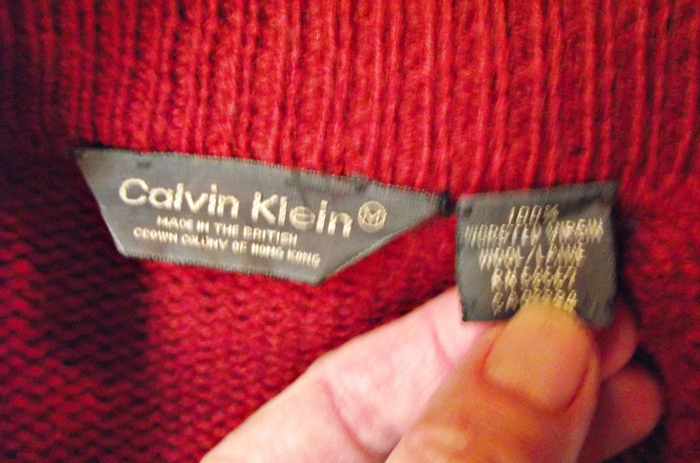 Calvin Klein Calvin Klein Mens Worsted Wool Sweater British Crown Colony Size US M / EU 48-50 / 2 - 7 Thumbnail