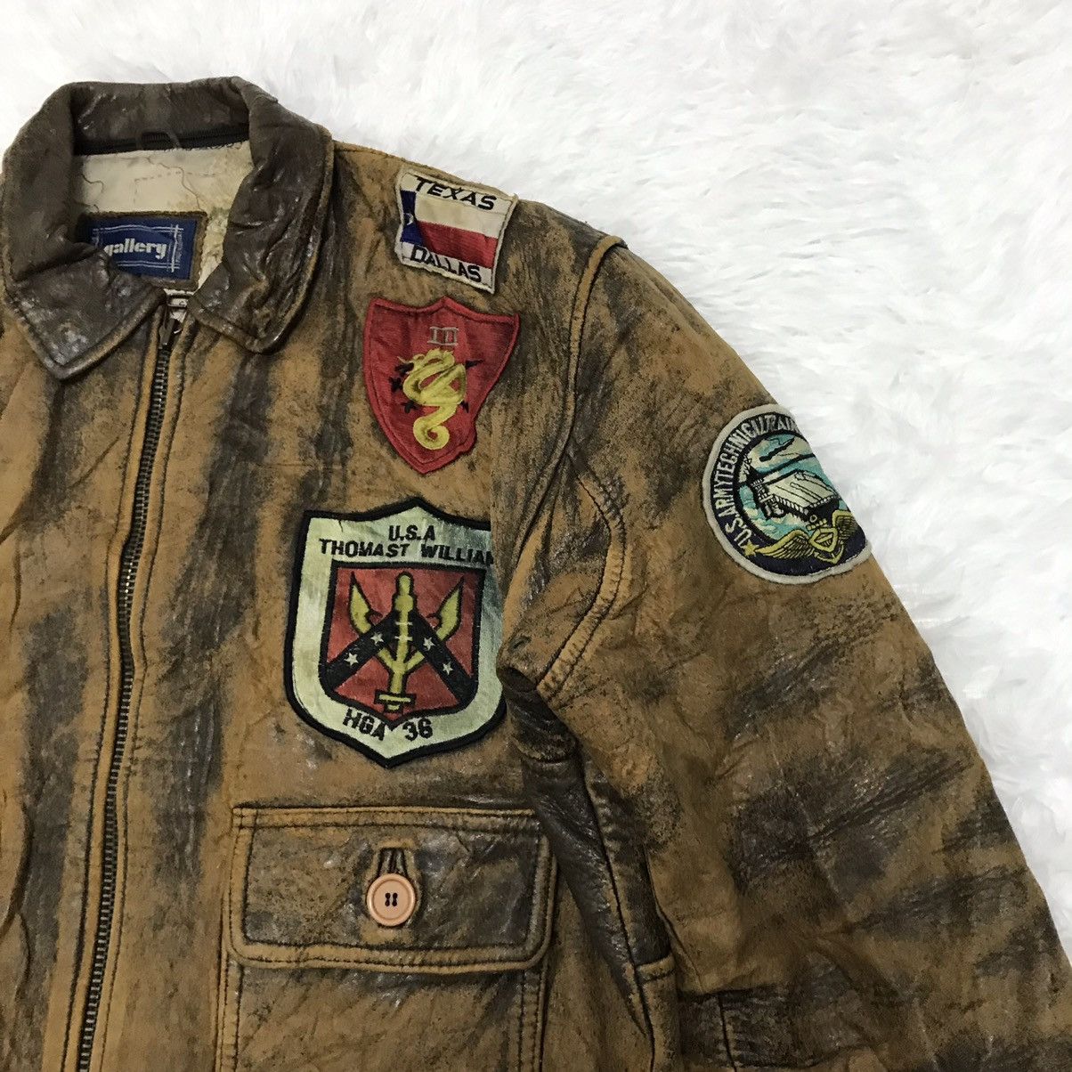 Genuine Leather Vintage gallery leather jacket Size US L / EU 52-54 / 3 - 5 Thumbnail