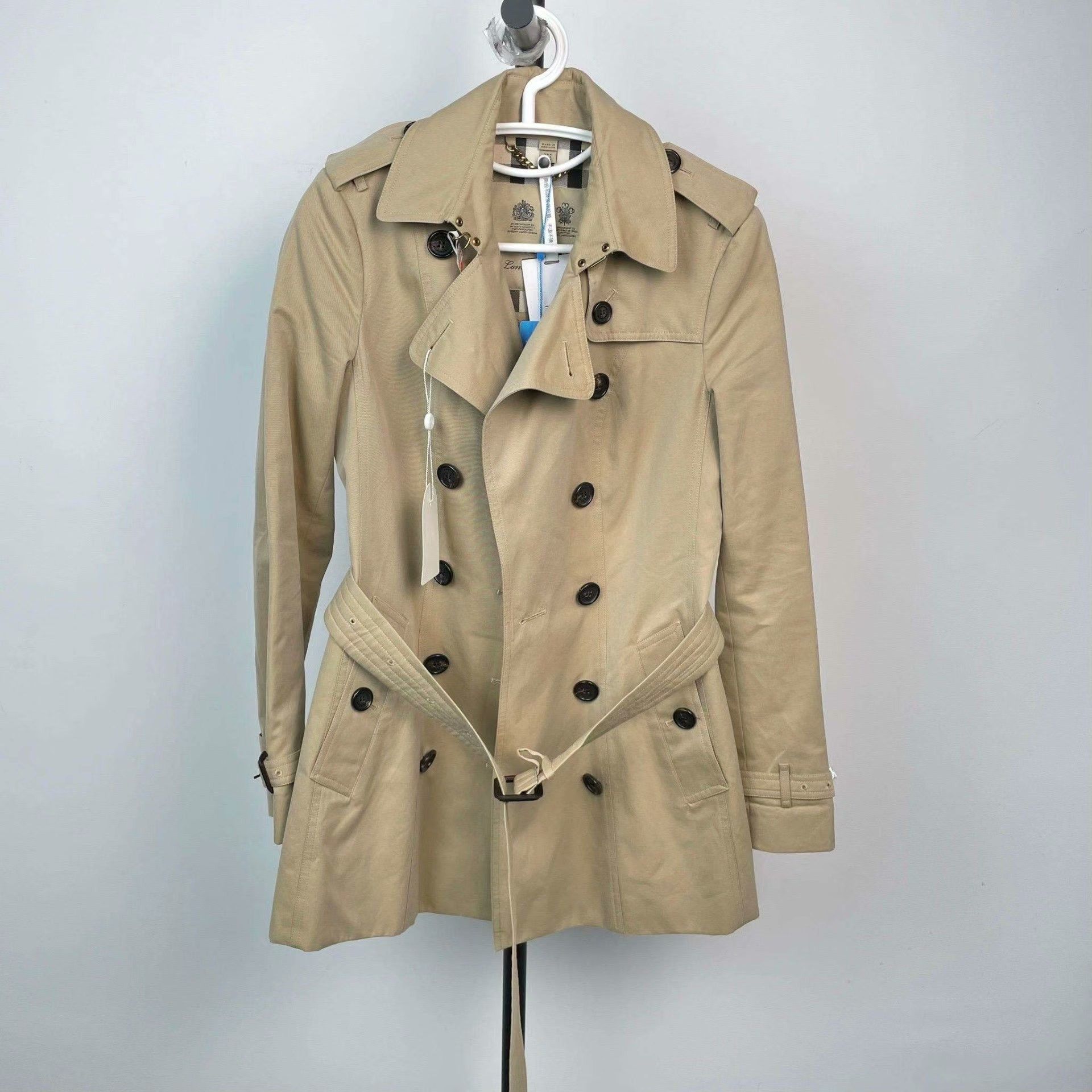 Burberry Burberry Cotton Brown Coat L Women Size L / US 10 / IT 46 - 1 Thumbnail