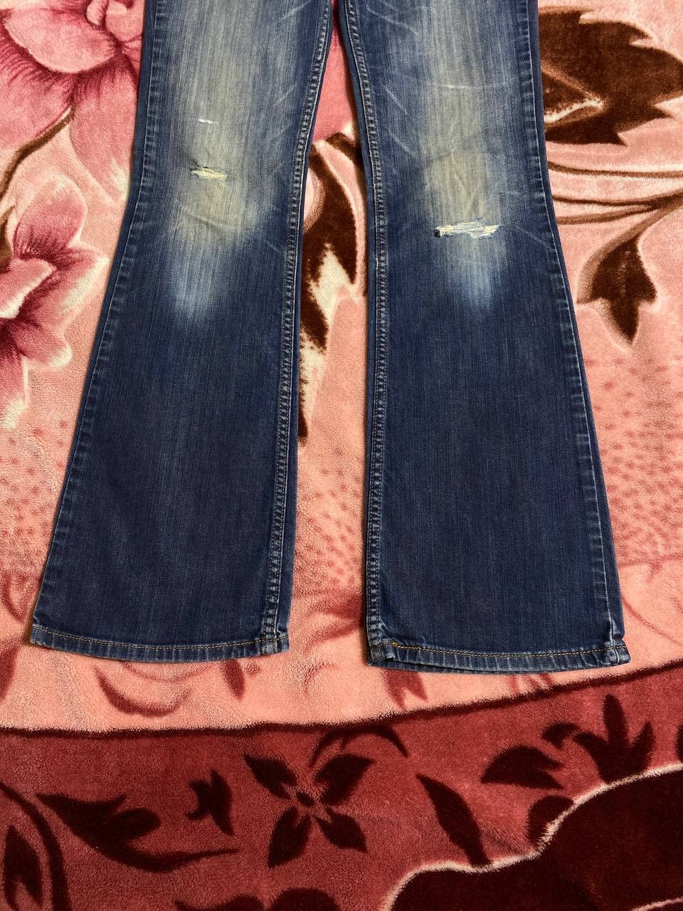 Levi's × Vintage Vintage Levis 629 Flared Faded Blue Jeans Distressed Size US 26 / EU 42 - 6 Thumbnail