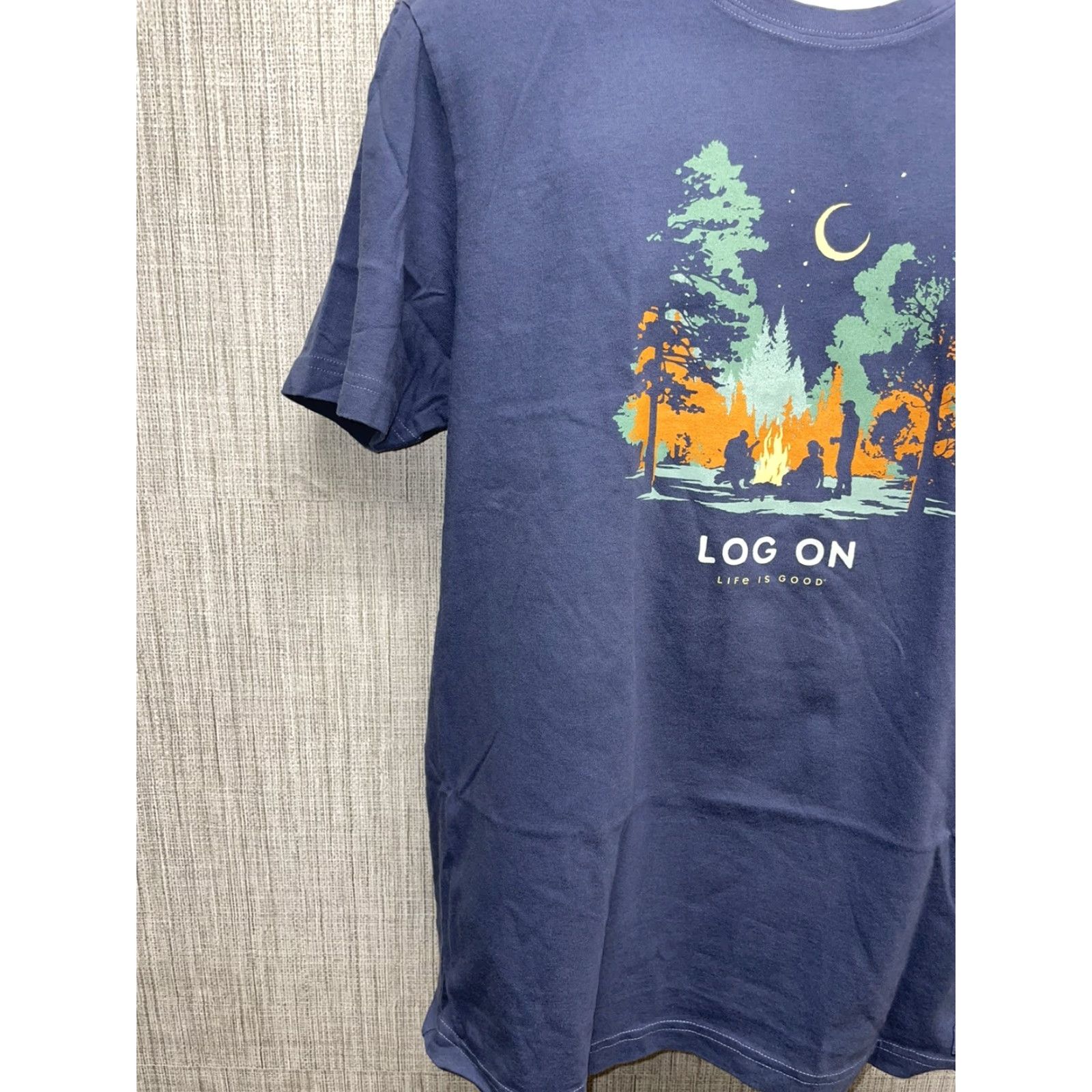 Life is Good VINTAGE Life Is Good Graphic T-Shirt Adult Medium Blue Mens Size US M / EU 48-50 / 2 - 5 Thumbnail