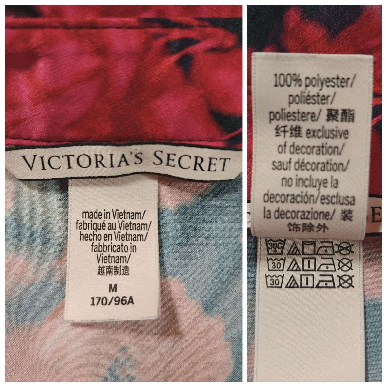 Victoria's Secret Victoria's Secret satin rose floral pajama top sz M Size ONE SIZE - 8 Thumbnail