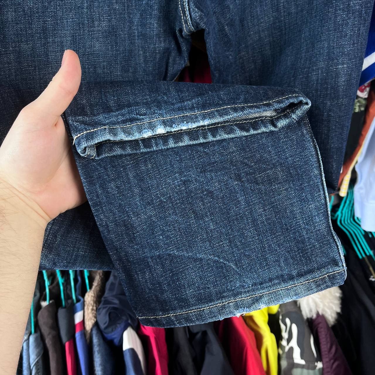 Levi's Levis 501xx Faded Distressed Denim Pants Made in Mexico Size US 34 / EU 50 - 5 Thumbnail