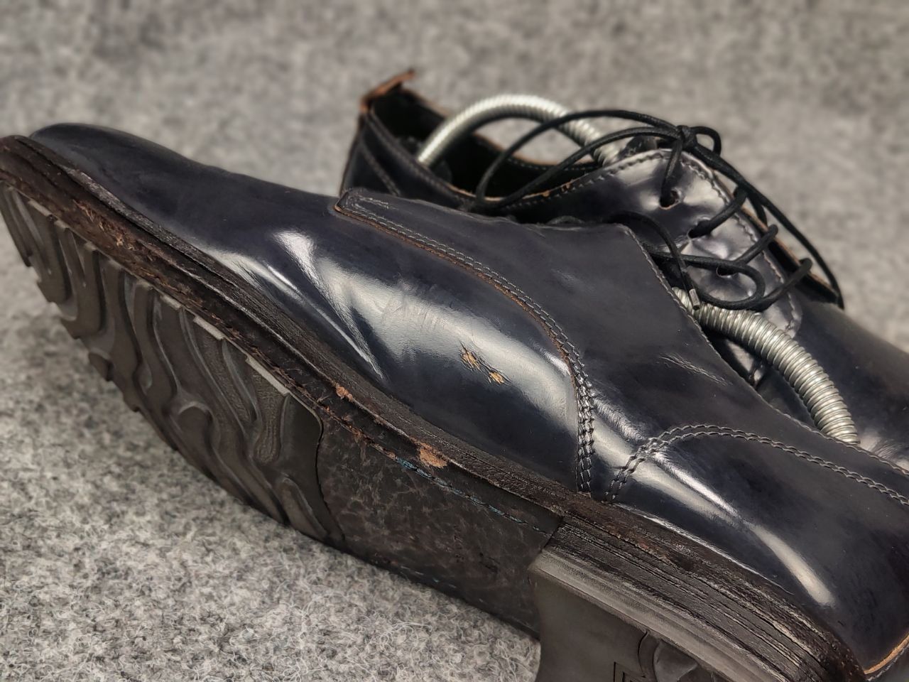 MoMA Moma Design Patent leather Navy lace-up avant garde Shoes Size US 8 / EU 41 - 17 Thumbnail