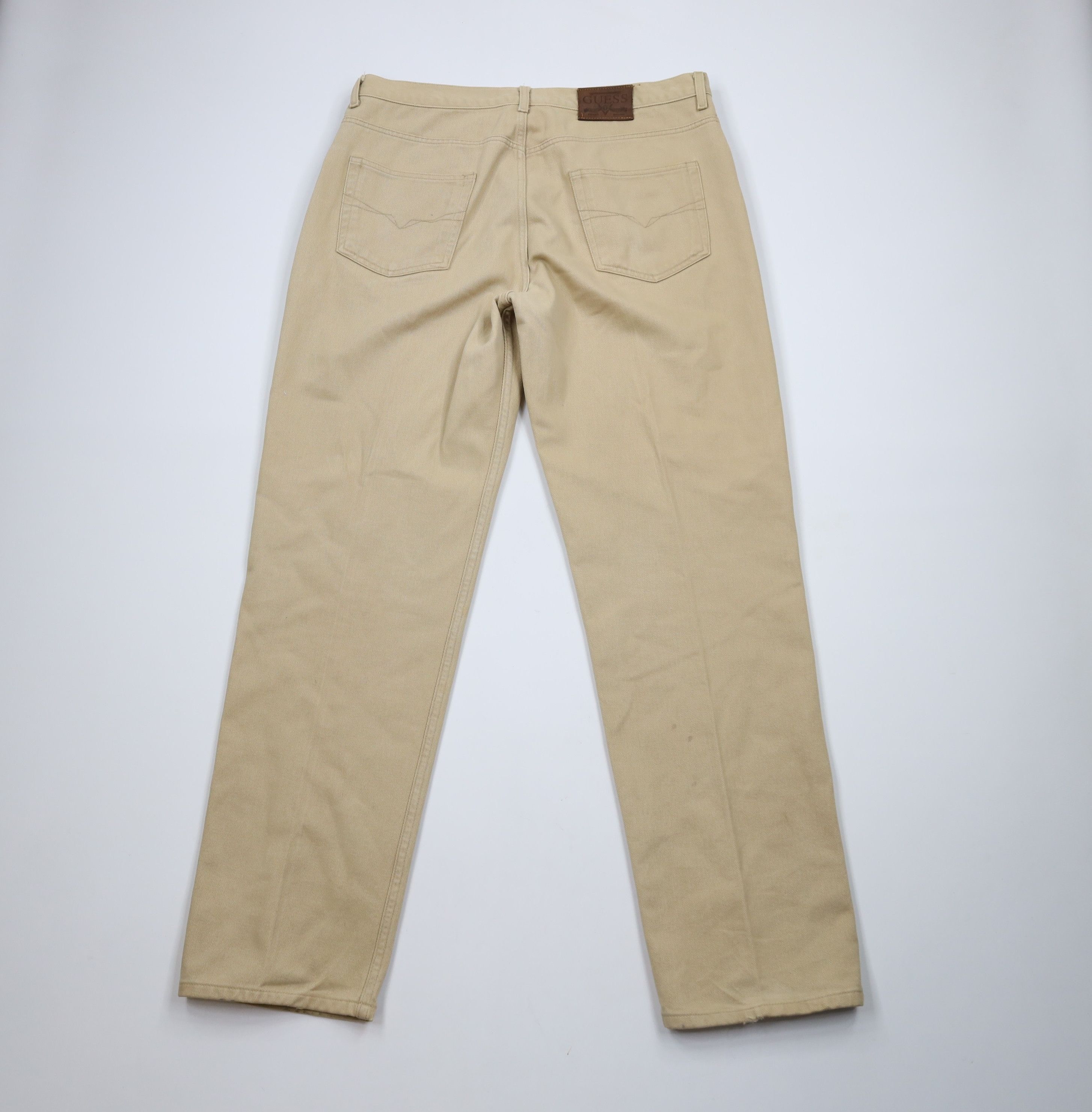 Guess × Vintage Vintage 90s Guess USA Spell Out Relaxed Tapered Leg Jeans Size US 36 / EU 52 - 10 Thumbnail