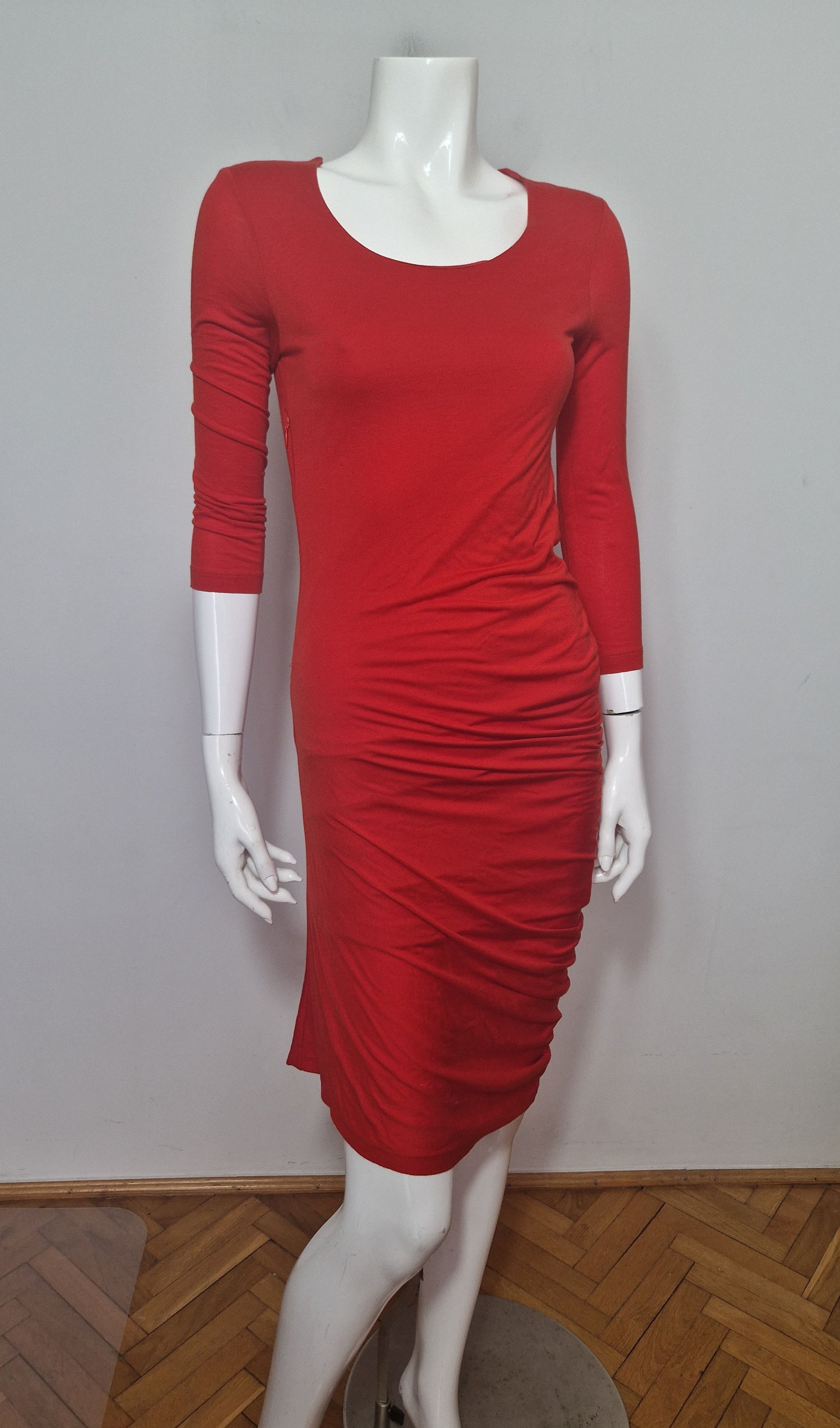 Alexander McQueen Alexander McQueen 2013 red dress Size S / US 4 / IT 40 - 4 Thumbnail