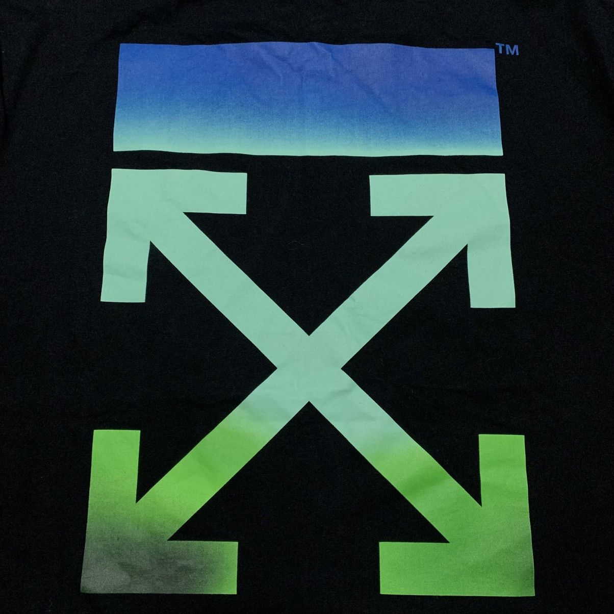 Off-White Off White Medium Blurred Arrows Black Tee Virgil Abloh Size US M / EU 48-50 / 2 - 3 Thumbnail