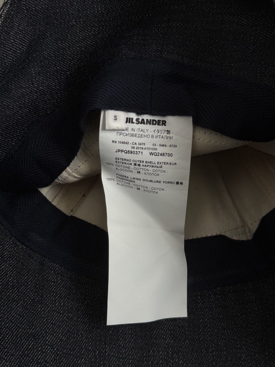 Jil Sander Jil Sander Blue Denim Bucket Hat Size Small Size ONE SIZE - 6 Thumbnail