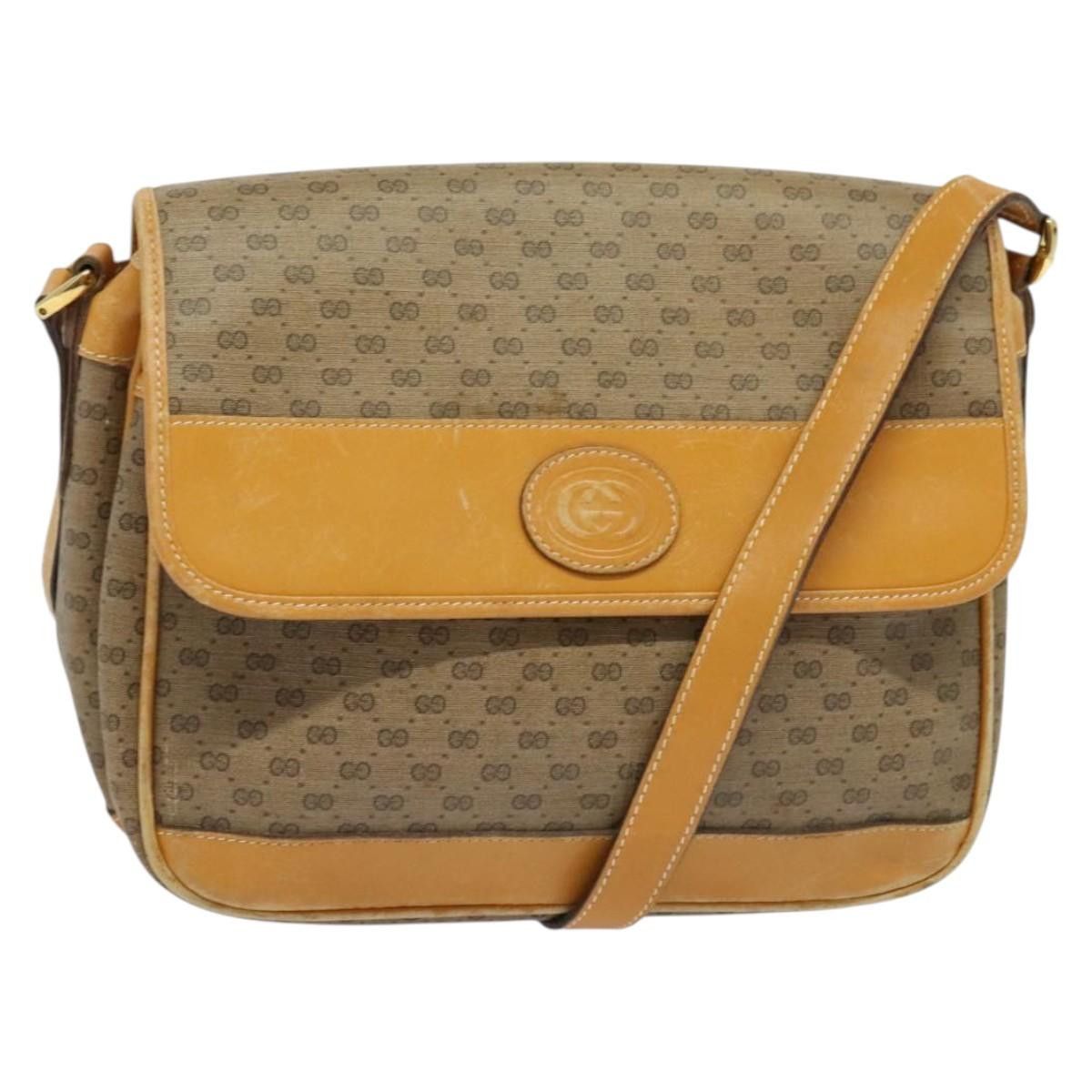 Gucci GUCCI Micro GG Supreme Shoulder Bag Pvc Beige Gold 001 14 Size ONE SIZE - 1 Thumbnail
