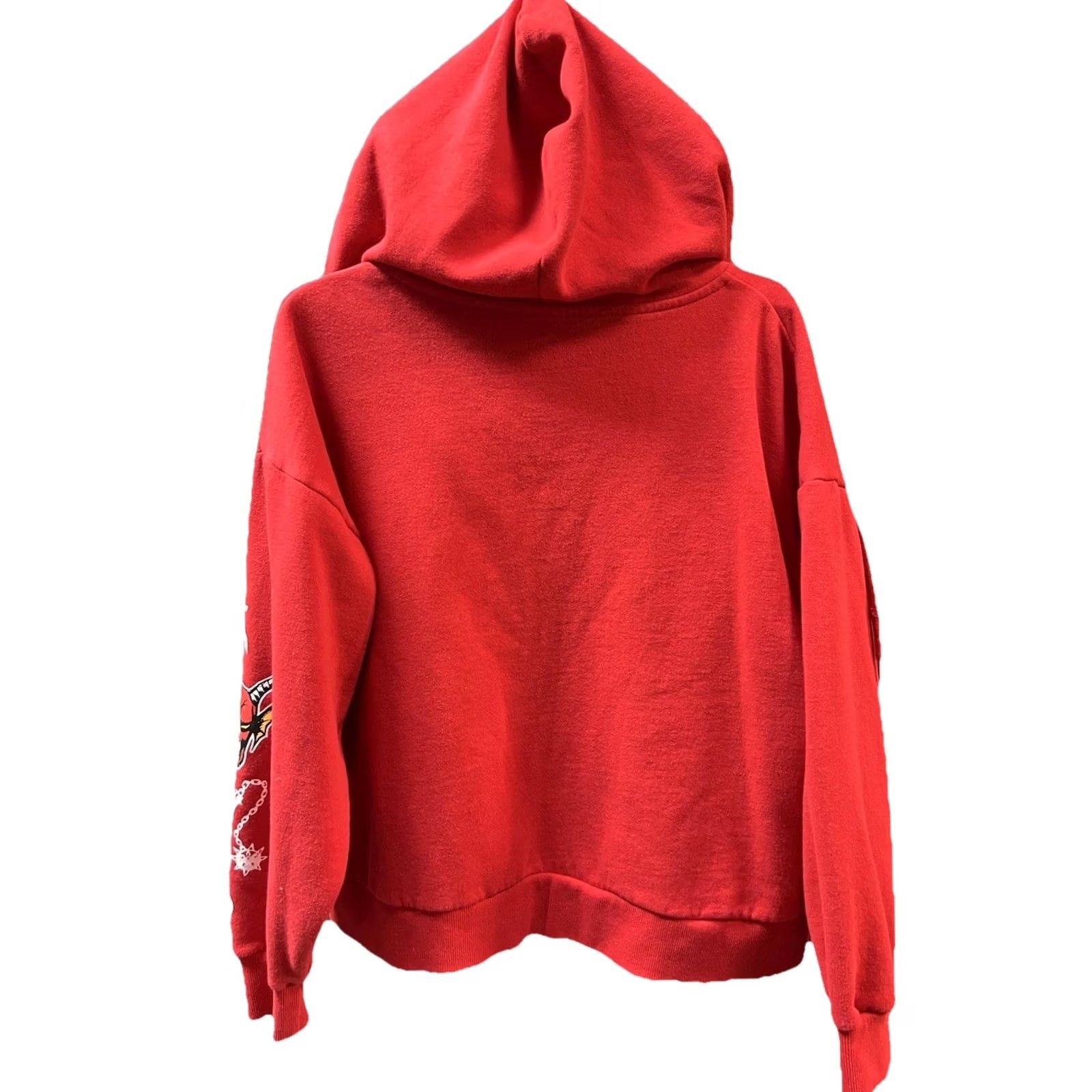 Vintage Netflix Stranger Things Hellfire Club Red Zip Hoodie Sweatshirt Medium Unisex Adults Full Zip Graphic Print Hooded Hemfire Club 2020s Size US M / EU 48-50 / 2 - 6 Thumbnail