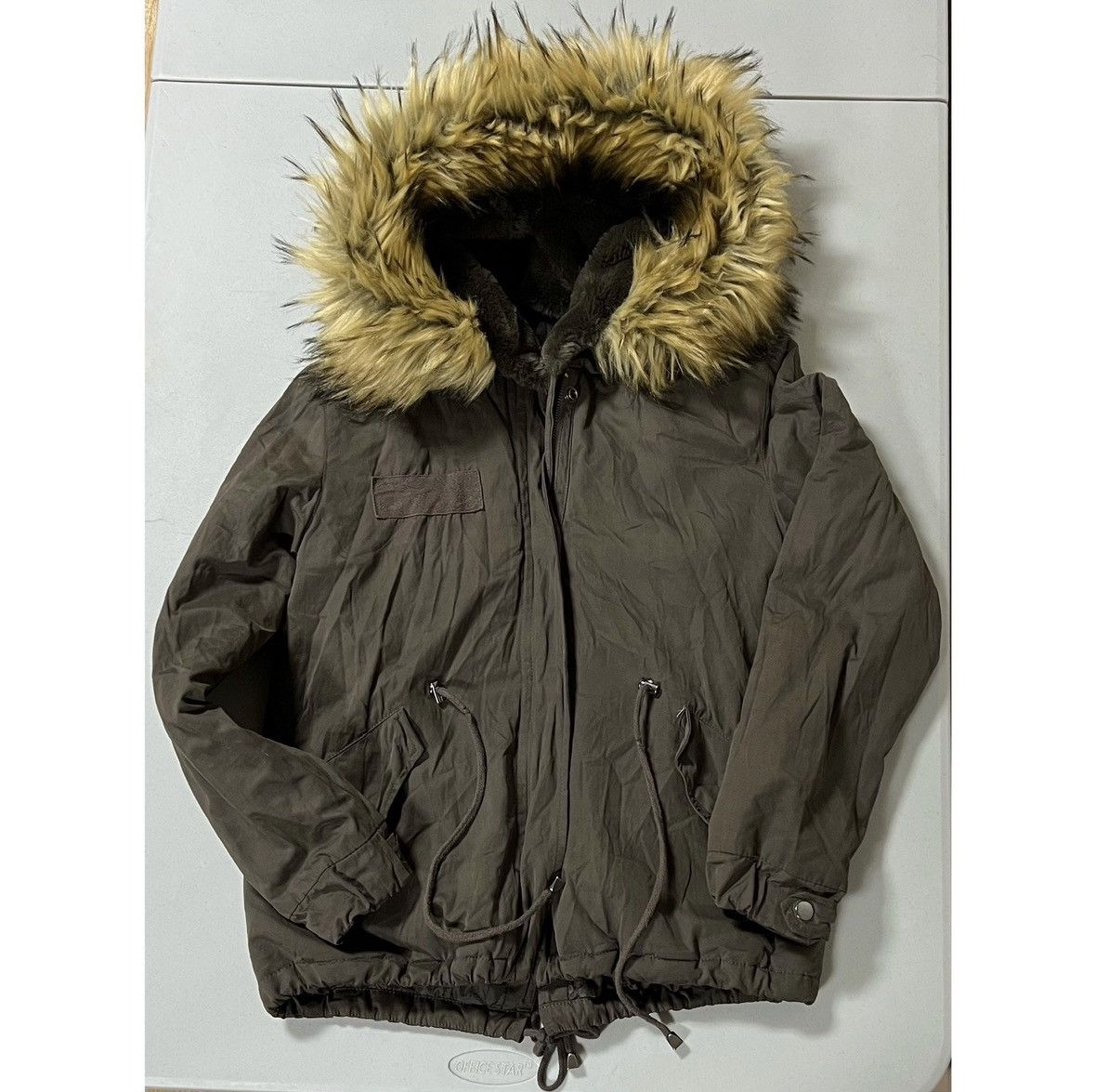 Zara Zara Brown Tan Beige Fur Winter Jacket Coat Outerwear XS 🤎✨ Size XS / US 0-2 / IT 36-38 - 4 Thumbnail