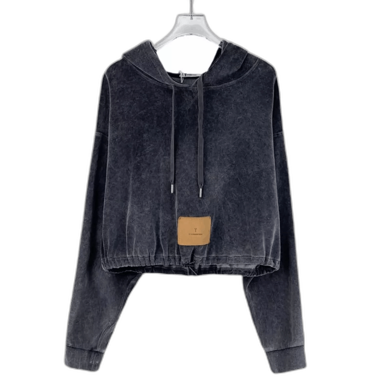 Alexander Wang Alexander Wang Black Gray Hooded Sweatshirt Size M / US 6-8 / IT 42-44 - 1 Thumbnail