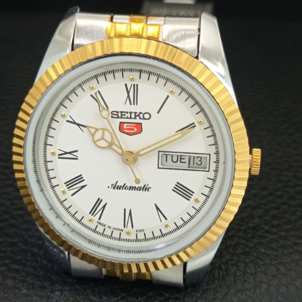 Seiko REFURBISHED VINTAGE SEIKO 5 AUTO JAPAN MENS WATCH a443186 Size 36 - 3 Thumbnail