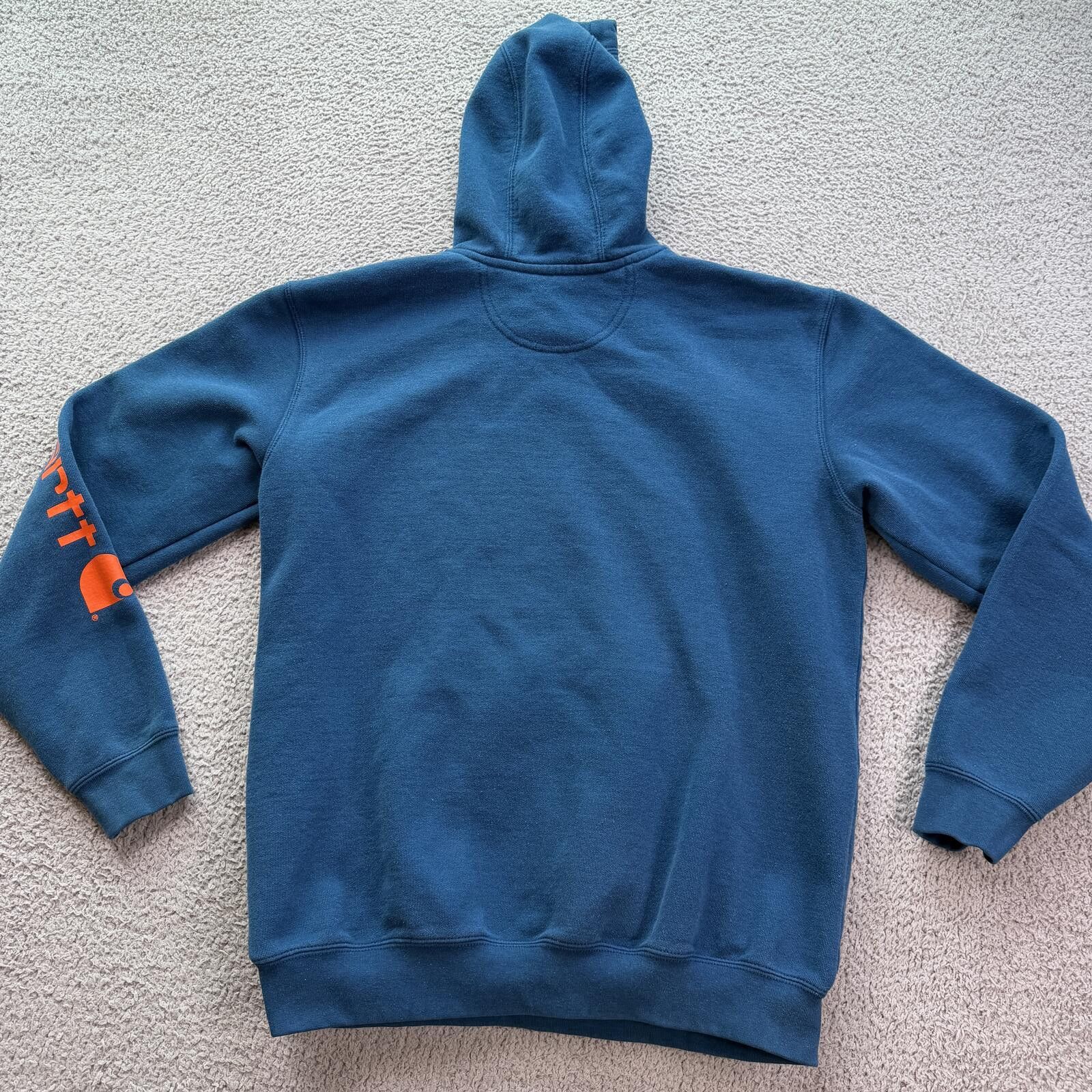 Carhartt Carhartt Blue Hoodie Sleeve Logo Original Fit Sweatshirt M Size US M / EU 48-50 / 2 - 2 Thumbnail