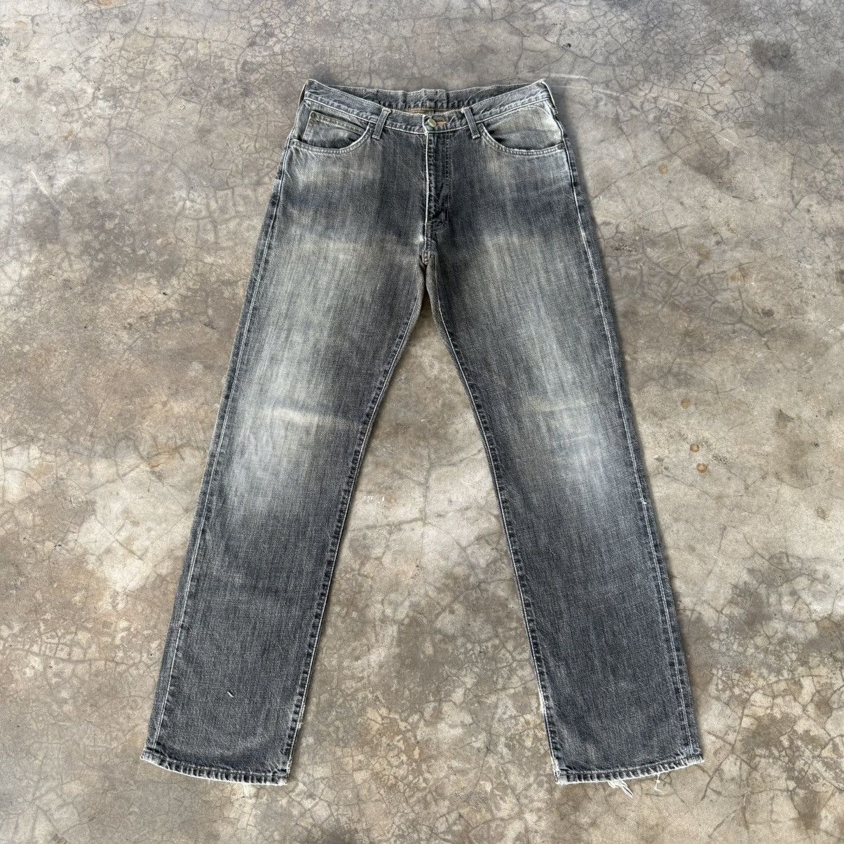 Japanese Brand W34x32 Vintage Japanese Faded Rusty Black Denim Jean Pants Size US 34 / EU 50 - 2 Thumbnail