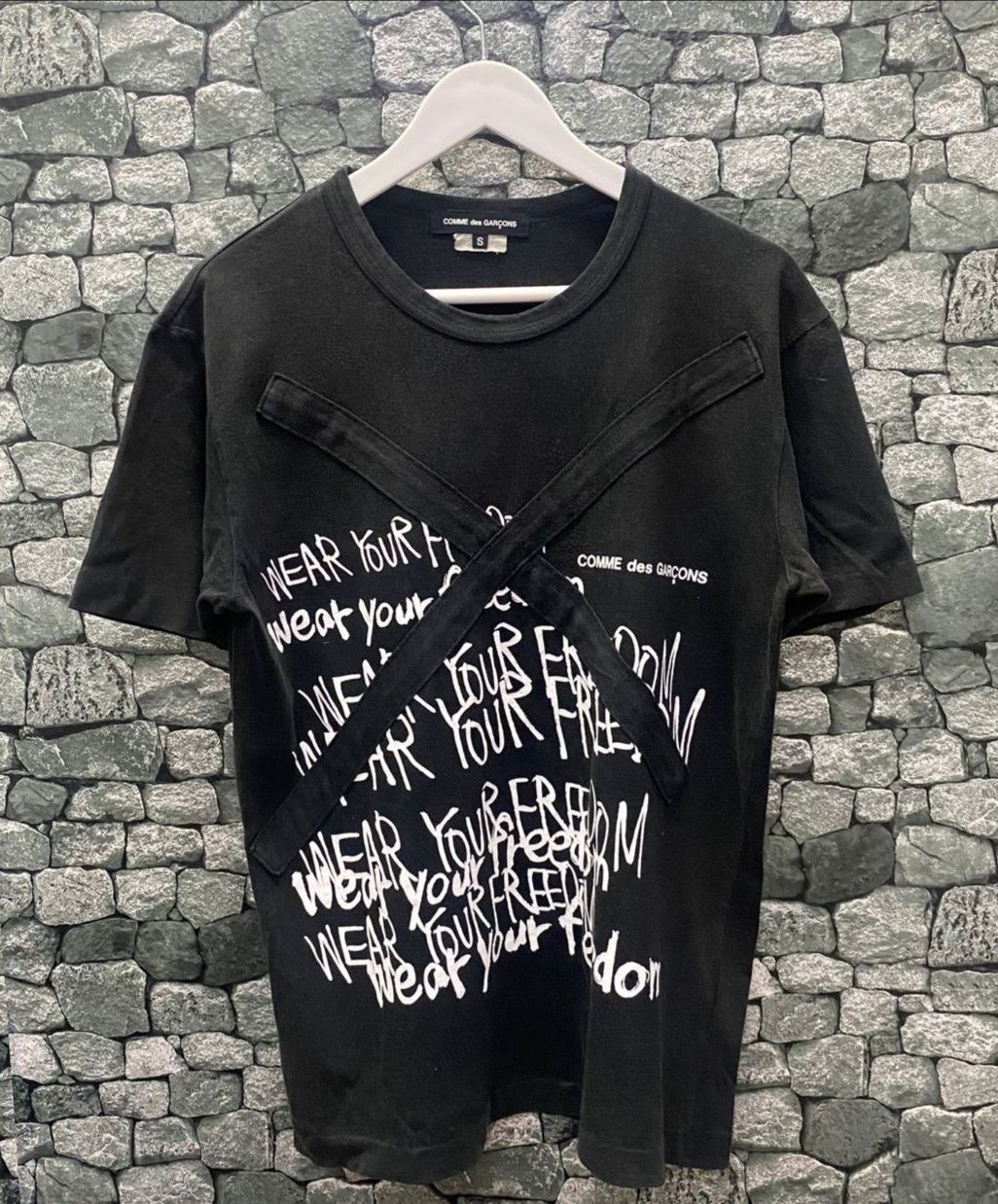 Pre-owned Comme Des Garçons Best Offervintage Comme Des Garcons Tshirt In Black