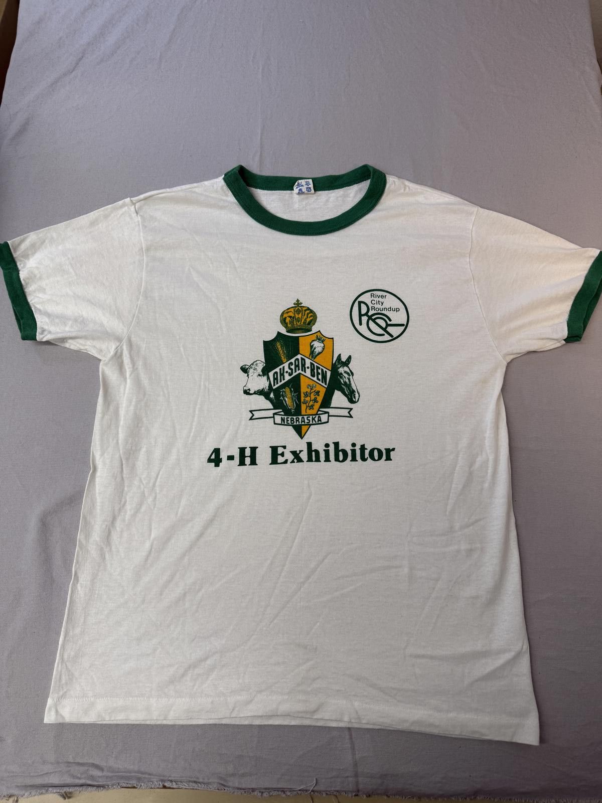 Champion Vintage 4-H T-shirt AK-SAR-BEN River City Roundup Nebraska Size US XL / EU 56 / 4 - 1 Thumbnail