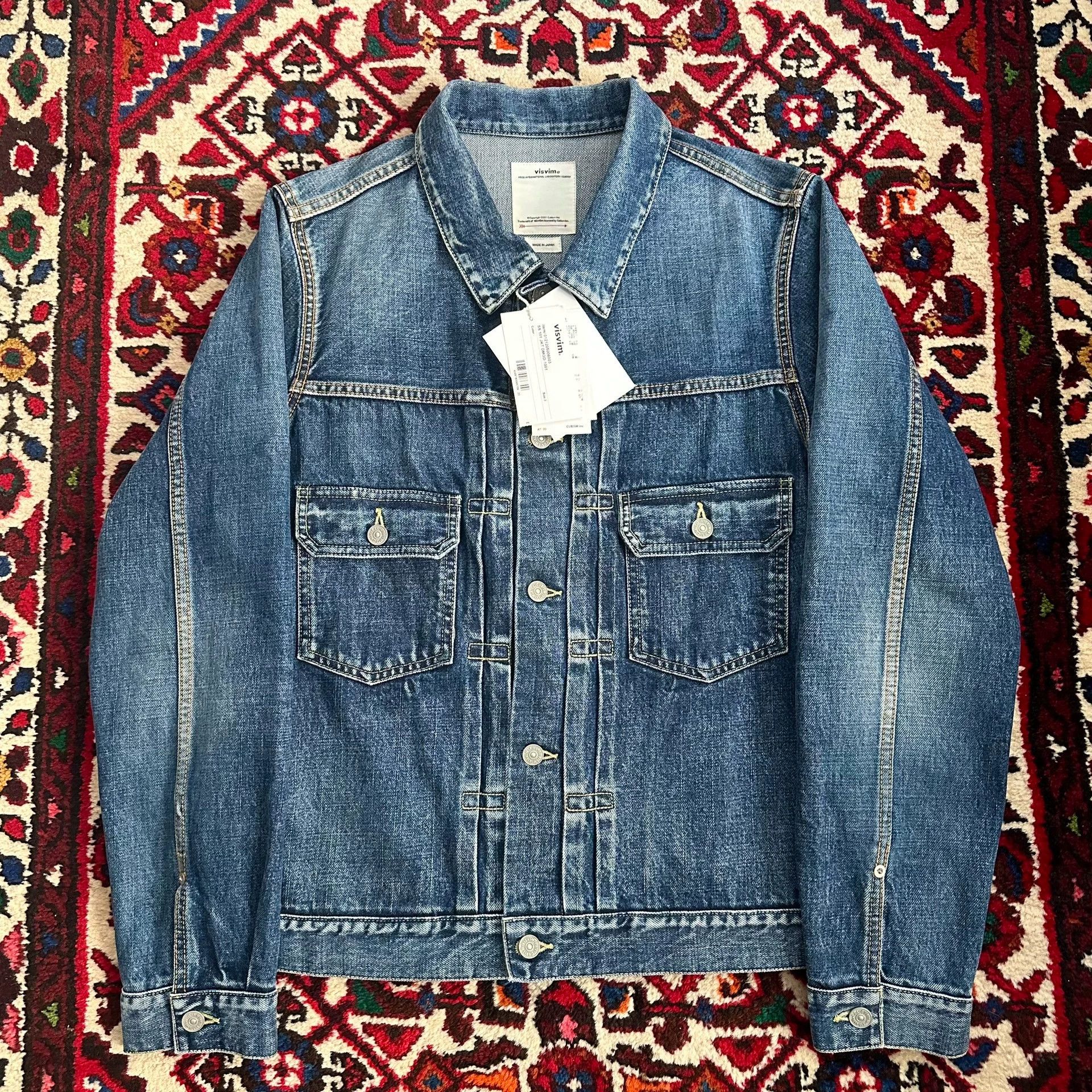 visvim 21AW 101 DMGD-1001 Denim Jacket 3
