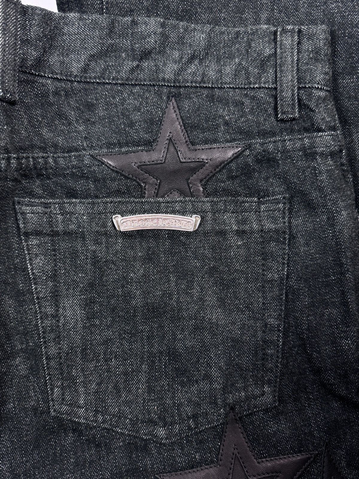Chrome Hearts LEATHER STAR PATCH JEANS Size US 36 / EU 52 - 3 Thumbnail