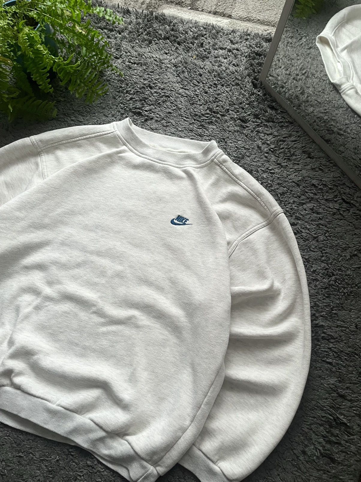 Nike × Vintage 90s Nike Vintage Sweatshirt Streetwear Logo Rare Oversize Size US L / EU 52-54 / 3 - 4 Thumbnail