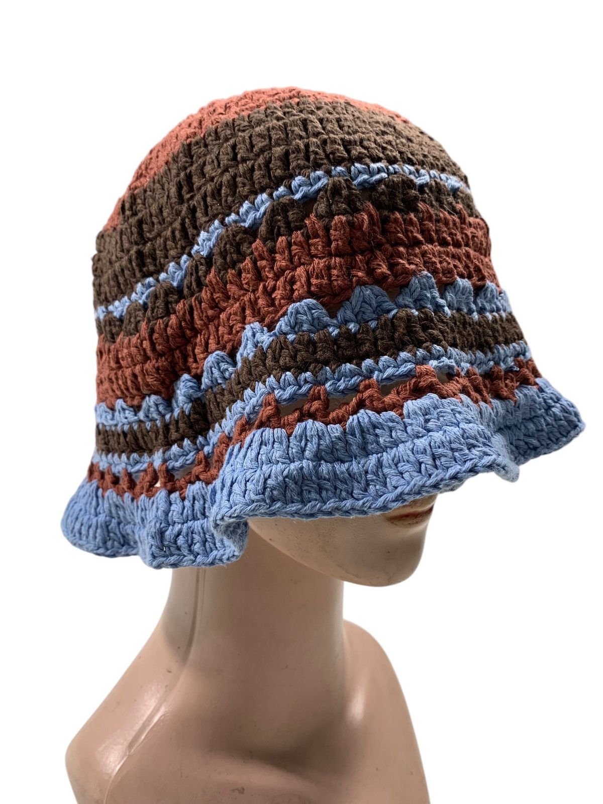 Kapital Crochet knitted handmade Big Hats RARE Size ONE SIZE - 3 Thumbnail