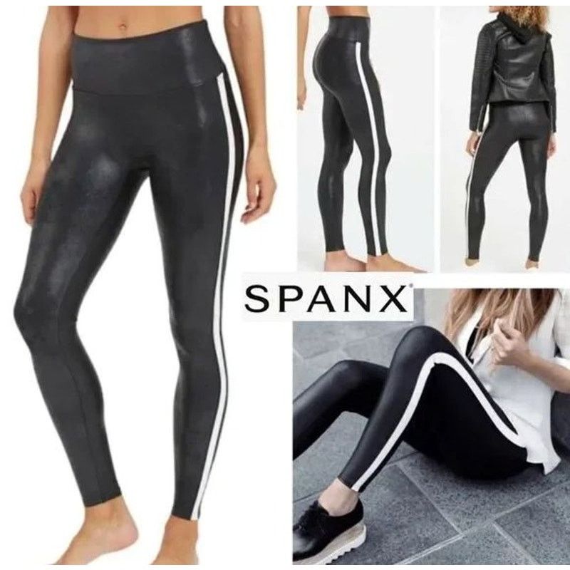 Spanx Size 1X | NEW Spanx Faux Leather Tummy Control Leggings Size 40" / US 18 - 8 Thumbnail