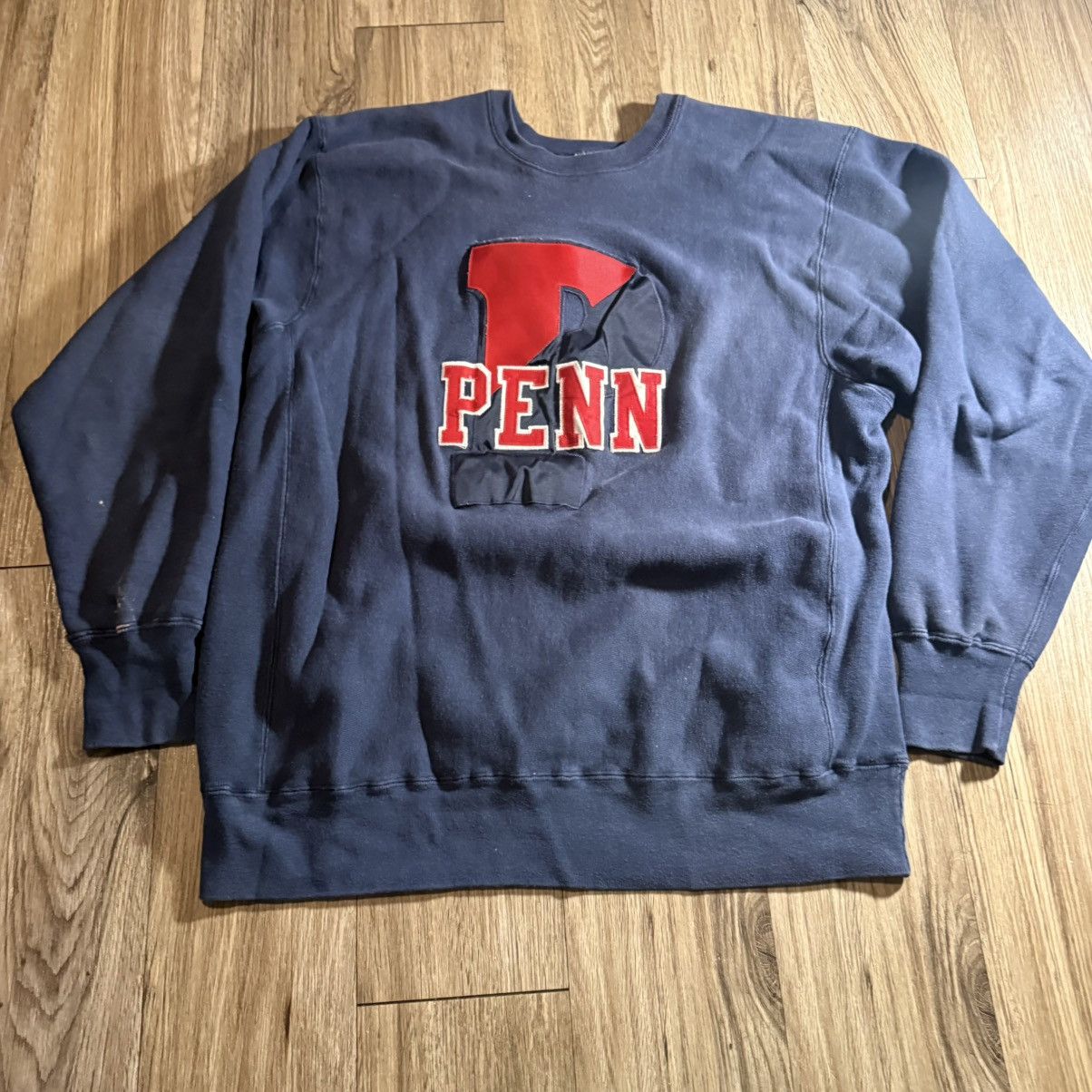 Other Vintage 90s Navy Penn State Reverse Weave Sweatshirt Size US XL / EU 56 / 4 - 1 Thumbnail