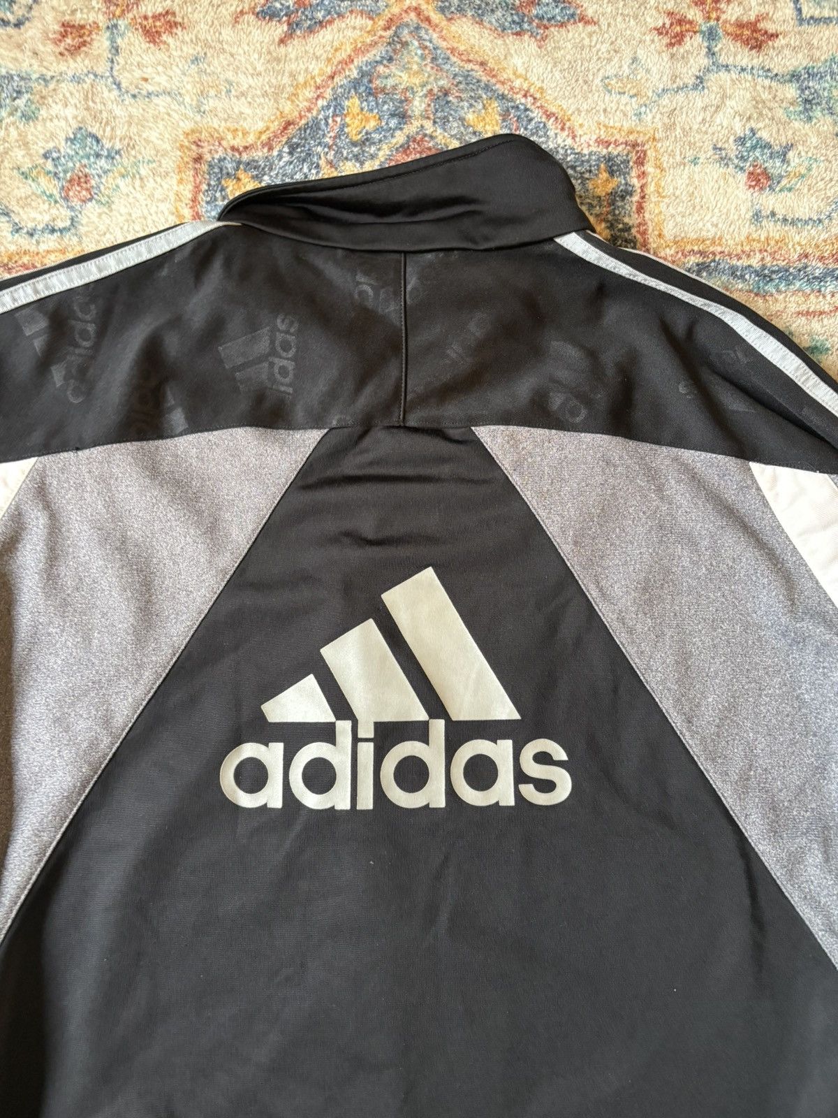 Adidas Vintage Adidas Black Zip-up Track Jacket Size XL Size US XL / EU 56 / 4 - 5 Thumbnail