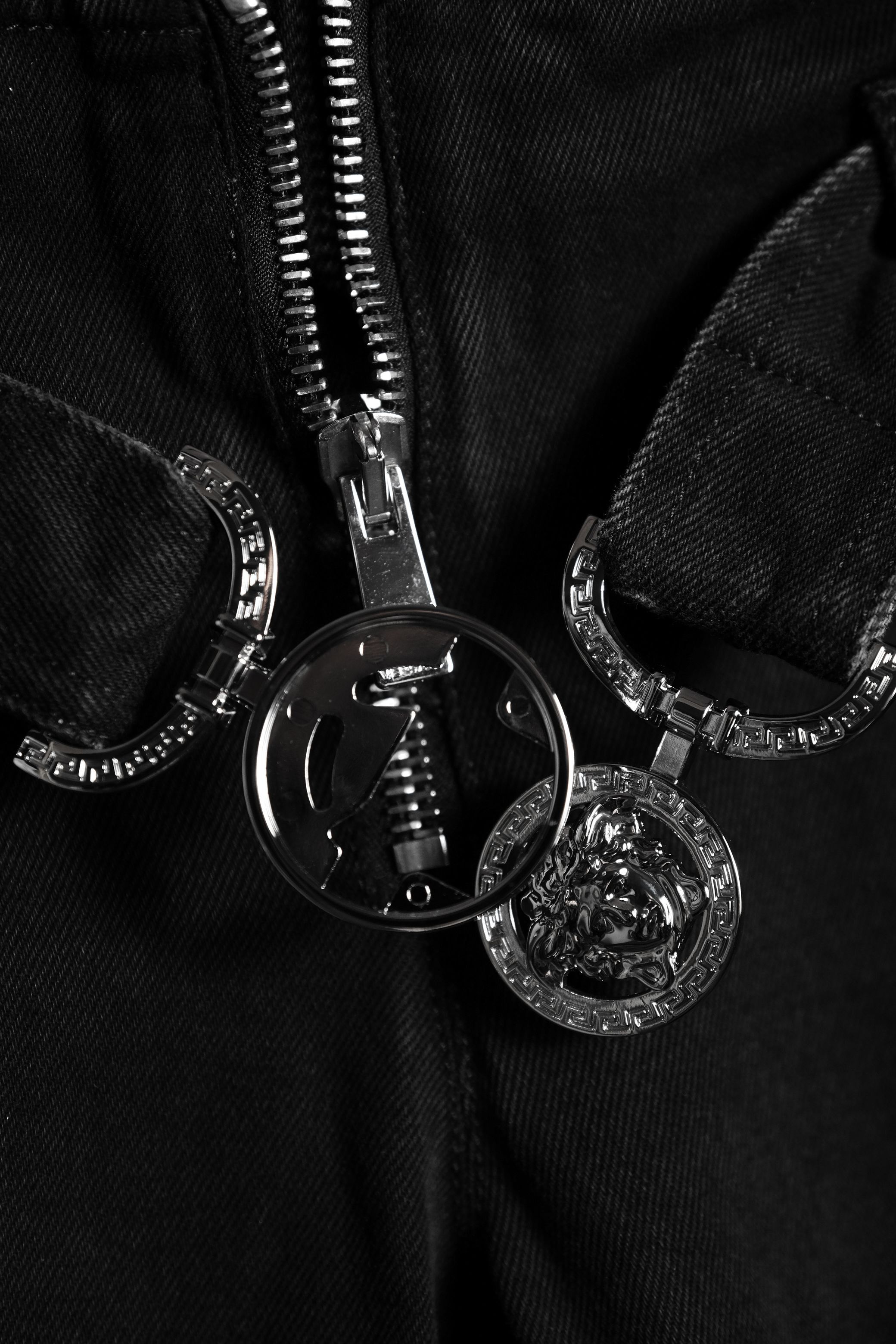 Versace VERSACE Medusa Belted Black Denim Jeans Size 30" / US 8 / IT 44 - 5 Thumbnail