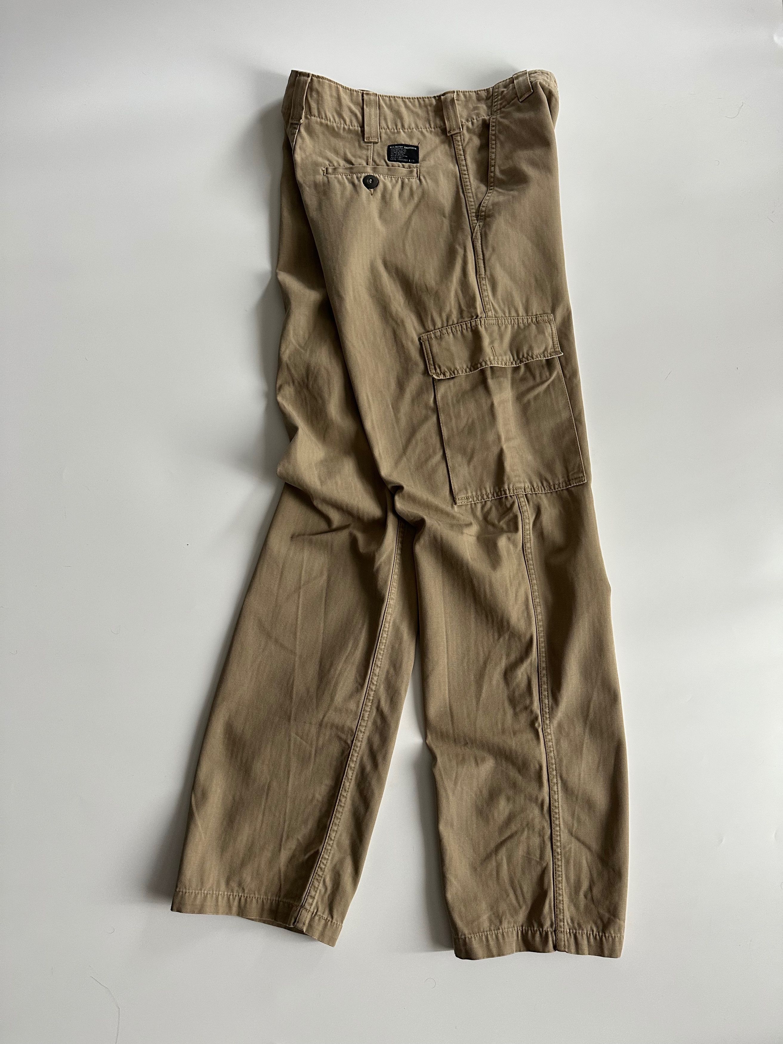 Levi's Vintage Clothing 1999 Levi's All-Duty Garments Cargo Trousers Beige Pants Size US 32 / EU 48 - 11 Thumbnail