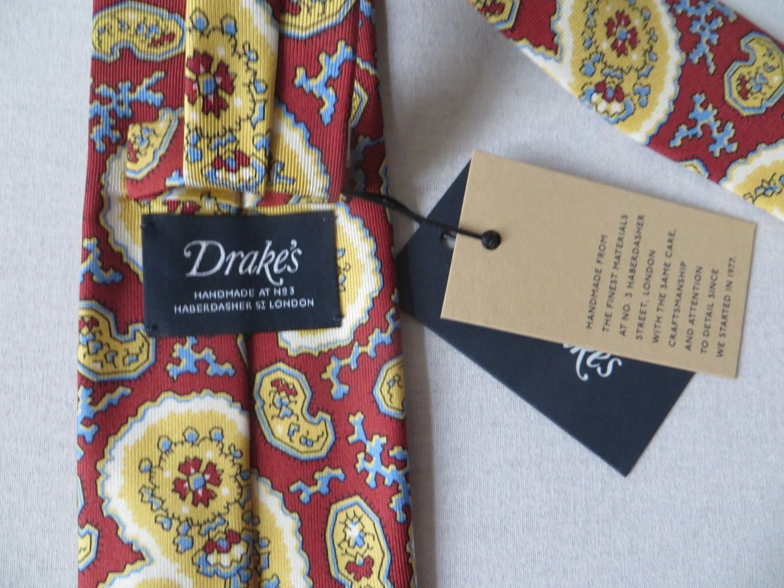 Drake's DRAKE'S 100% SILK BOLD PRINTED HAND MADE NEW WITH TAG Size ONE SIZE - 2 Thumbnail