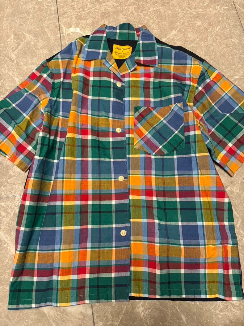 Nigel Cabourn Nigel Cabourn Silk Patchwork Shirt Size US M / EU 48-50 / 2 - 1 Thumbnail