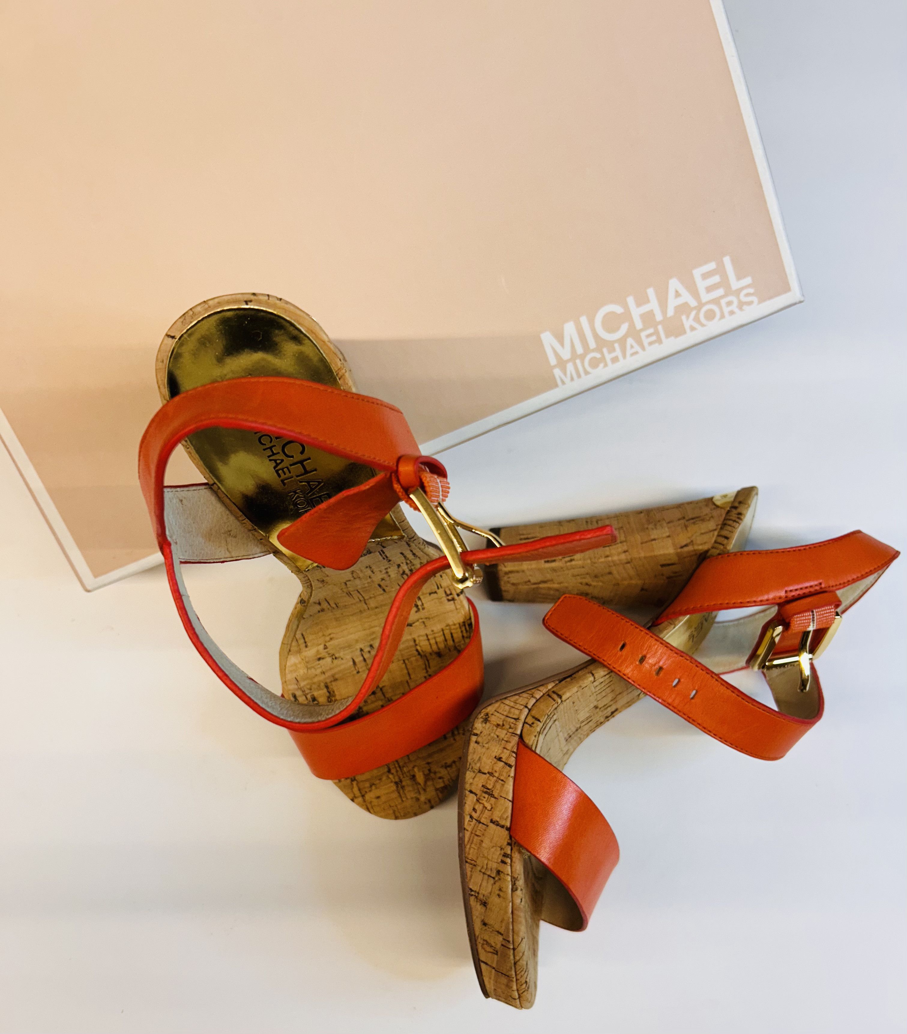 Michael Kors London Sandal (Mandarin) Size US 6 / IT 36 - 2 Thumbnail