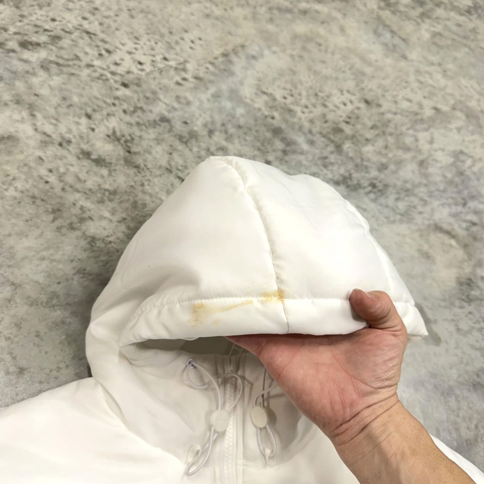 Nike Nike Therma-FIT Jacket Womens Small White Hooded Full Zip Puffer Insulated Size S / US 4 / IT 40 - 4 Thumbnail