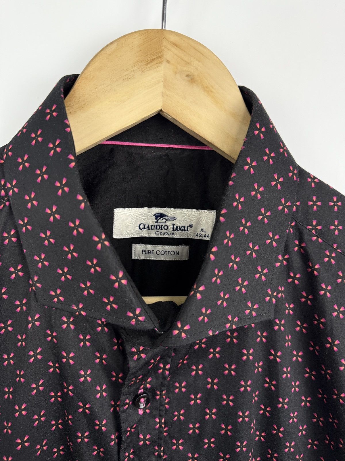 Other 🇬🇧 Claudio Lugli Couture Geometric Print Shirt Luxury Rare Size US XL / EU 56 / 4 - 5 Thumbnail