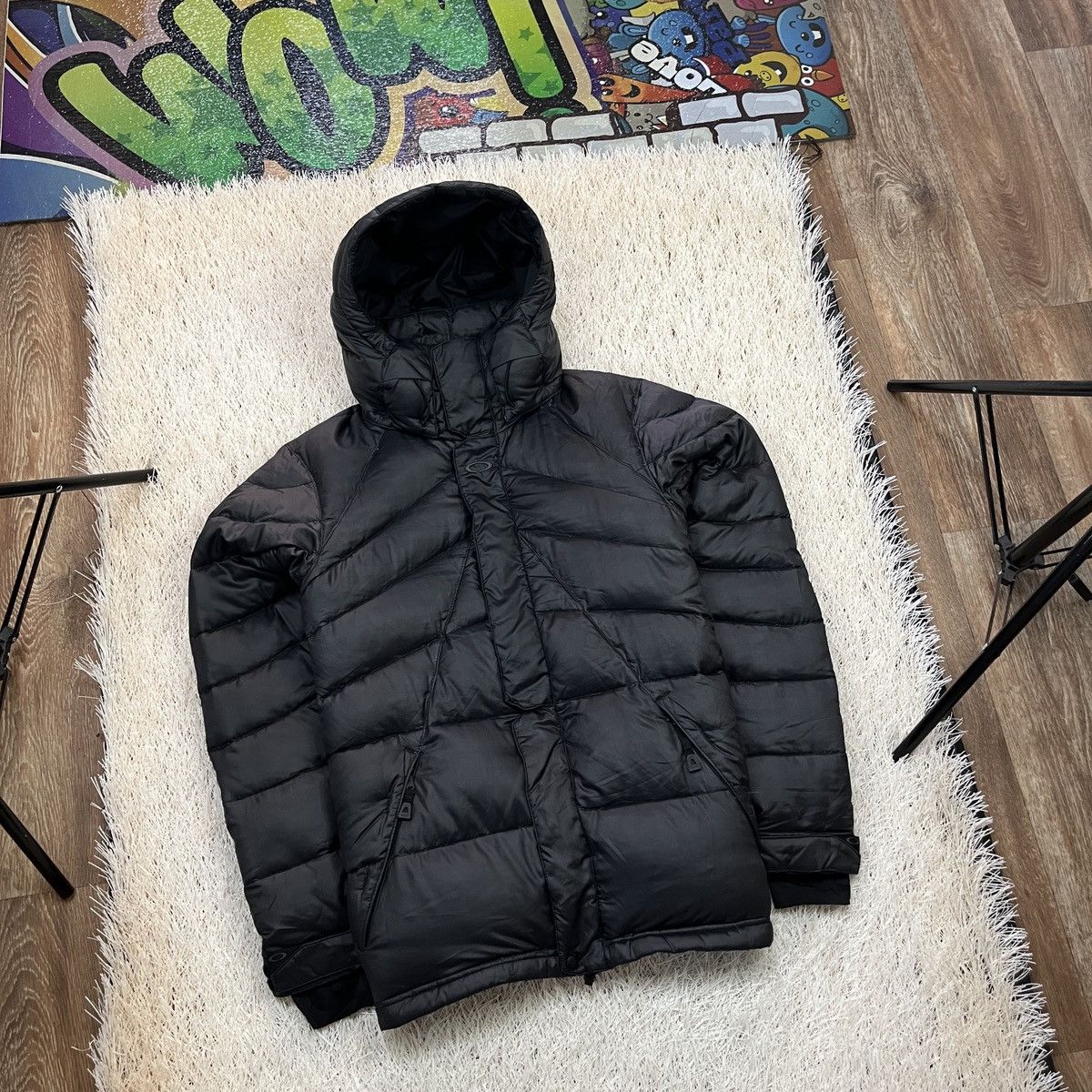 Vintage RARE Oakley Puffer Down Jacket Y2K Ski Snowboard