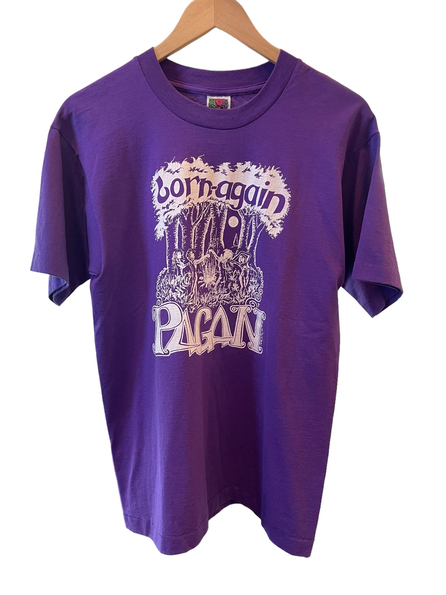 Fruit Of The Loom Vintage 1991 Born Again Pagan T-shirt Size US M / EU 48-50 / 2 - 1 Thumbnail