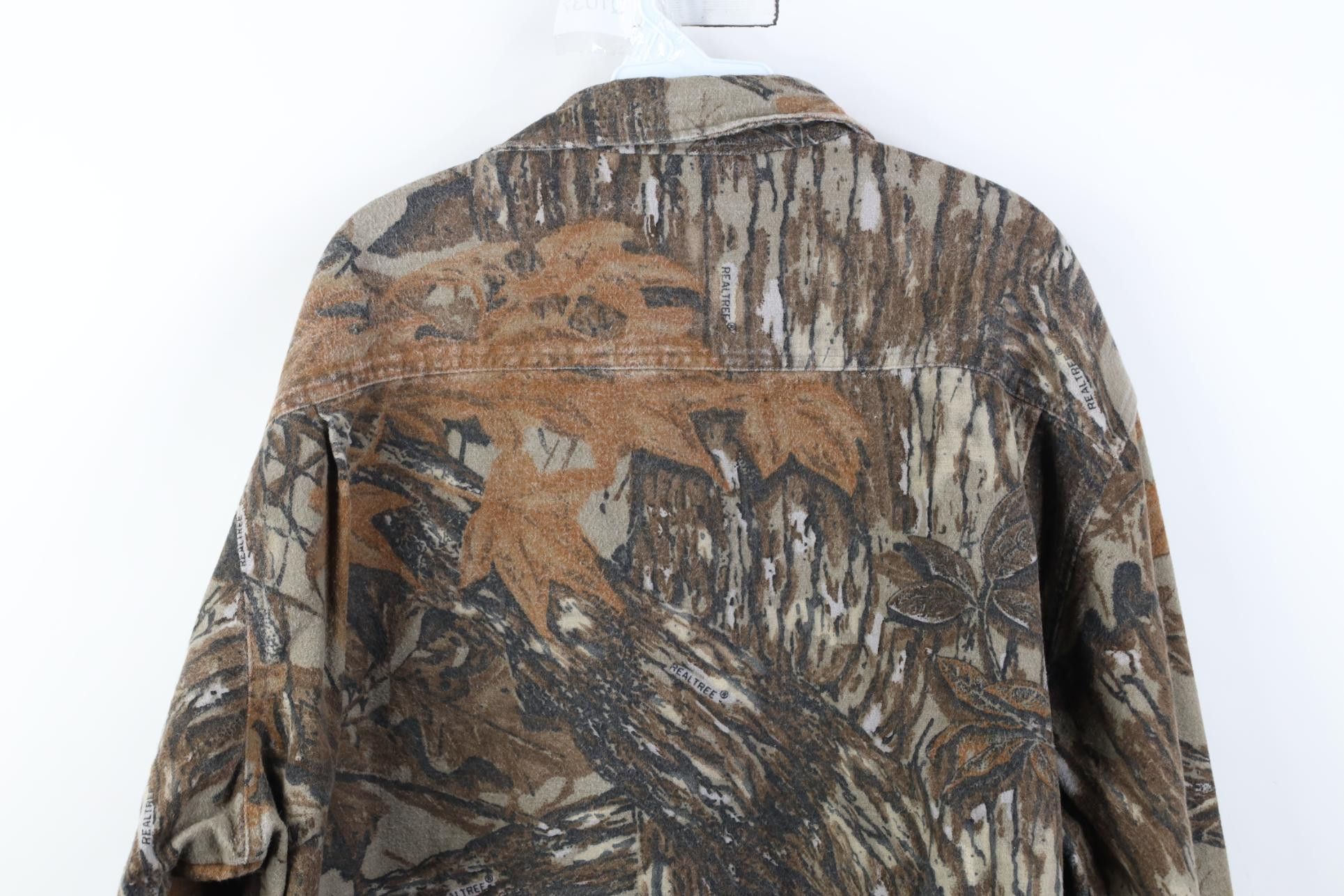 Vintage Vintage 90s Camouflage Chamois Cloth Button Shirt USA Size US XXL / EU 58 / 5 - 12 Thumbnail