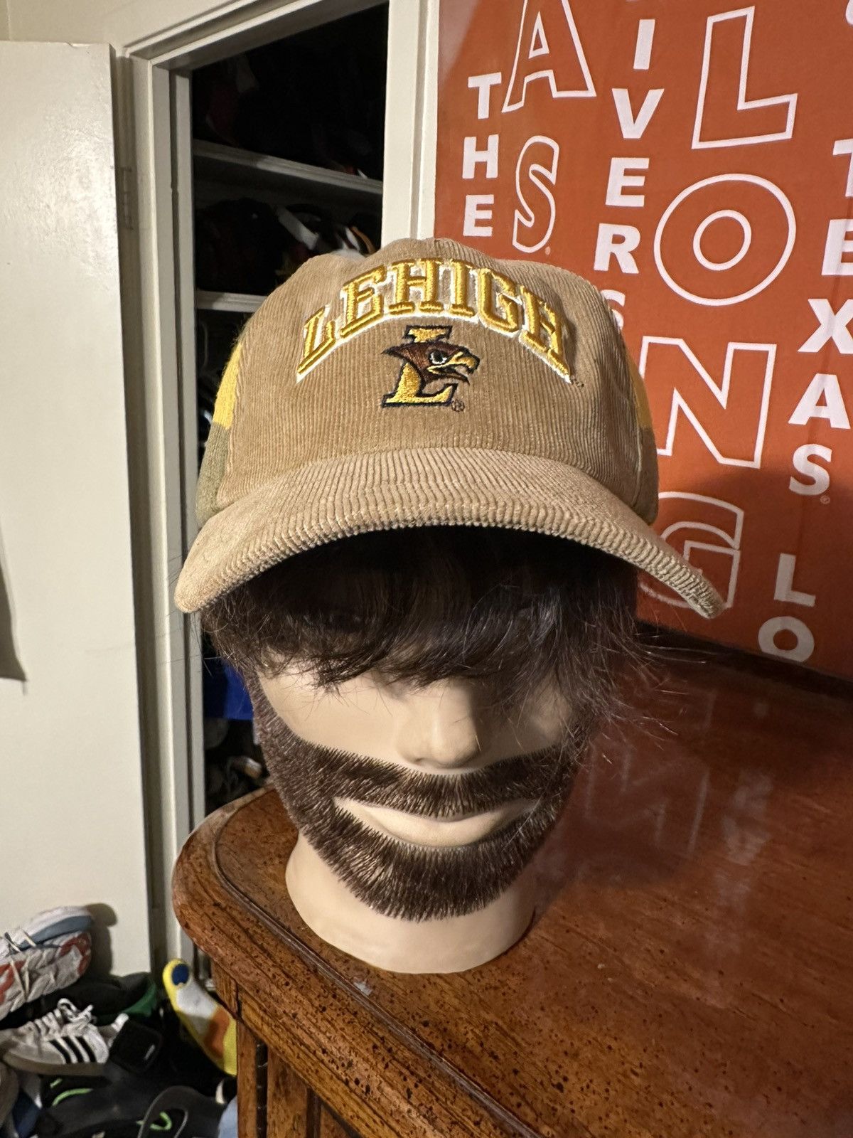 NCAA × Vintage Vintage NCAA Lehigh University “yellow & brown” hat 90s Size ONE SIZE - 1 Thumbnail
