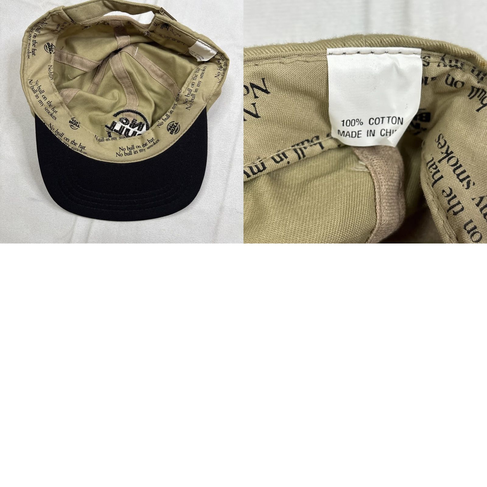 Vintage VINTAGE Winston No Bull Baseball hat 1990s Cap Adjustable Beige Tan Men Casual 90s Size ONE SIZE - 8 Thumbnail
