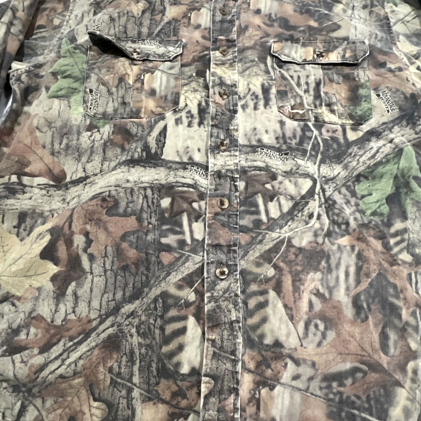 Realtree Duxbak RealTree Advantage Timber Hunting Shirt Mens Large Regular Button Down Size US L / EU 52-54 / 3 - 3 Thumbnail
