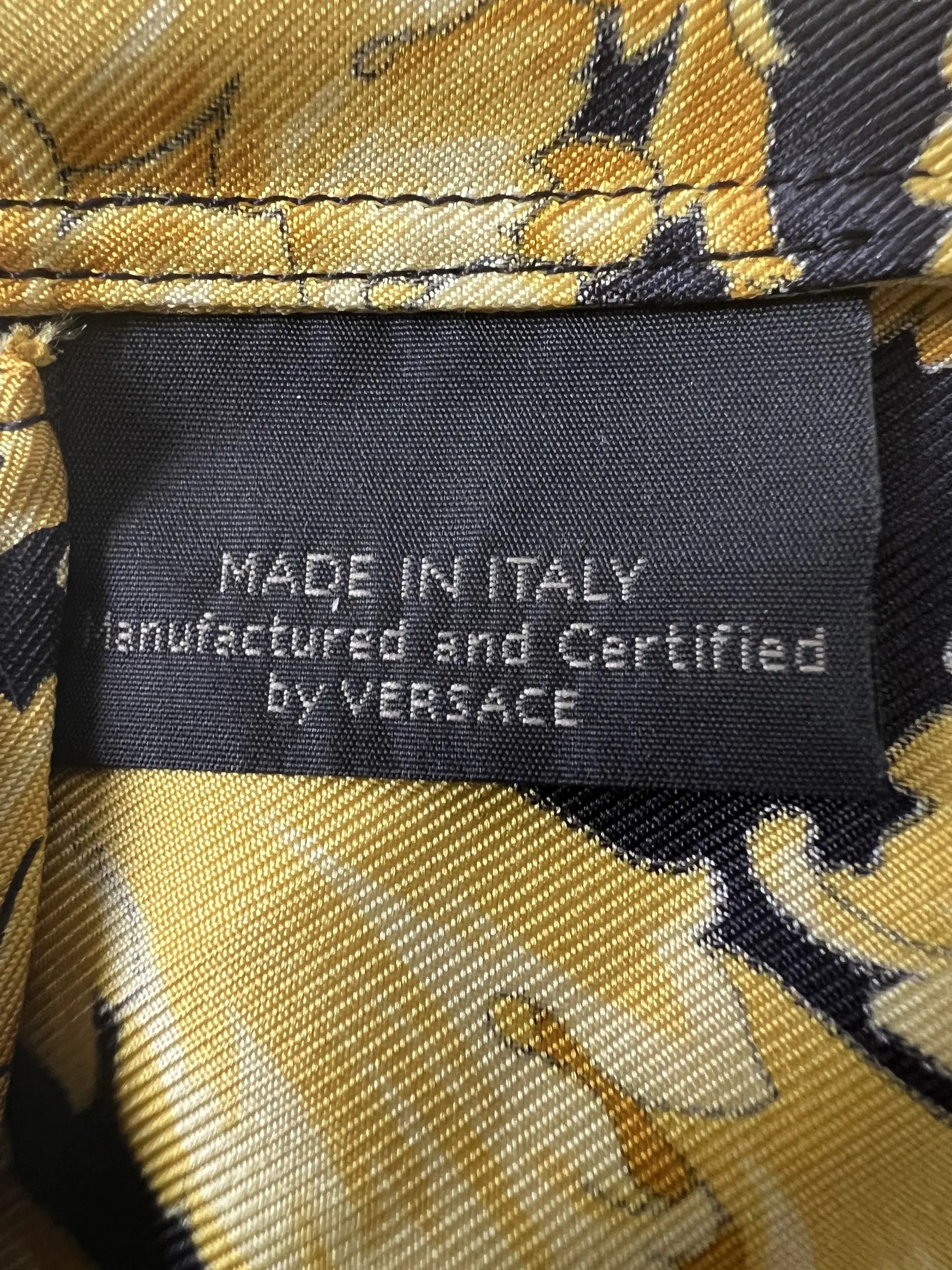 Versace Baroc Silk Shirt Size M / US 6-8 / IT 42-44 - 10 Thumbnail