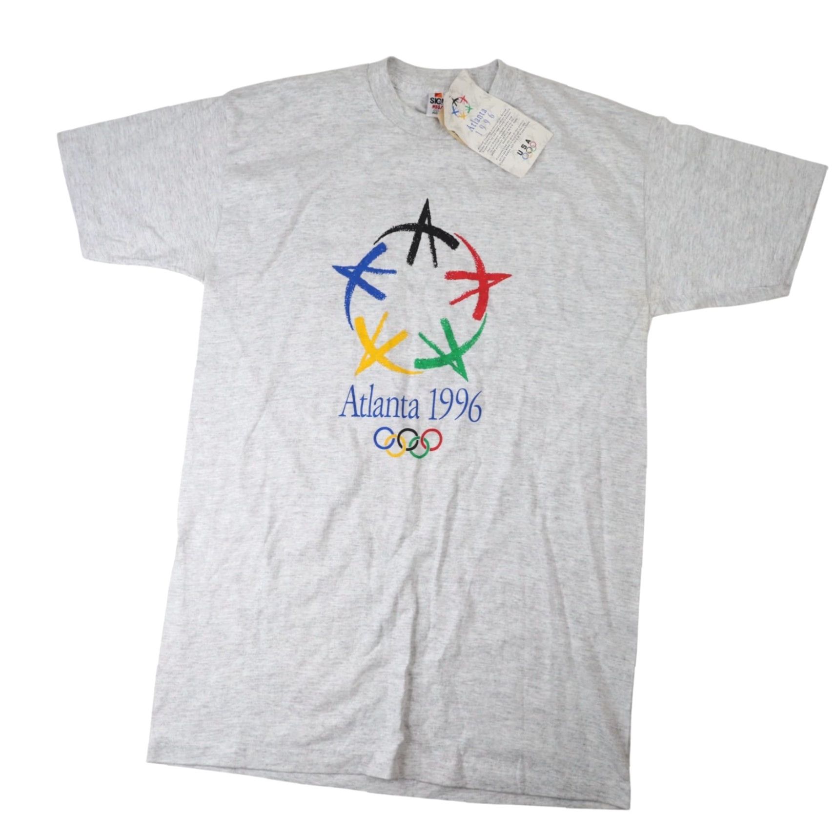 Vintage VINTAGE NWT 1996 Atlanta Olympics Graphic T Shirt Size US L / EU 52-54 / 3 - 2 Thumbnail