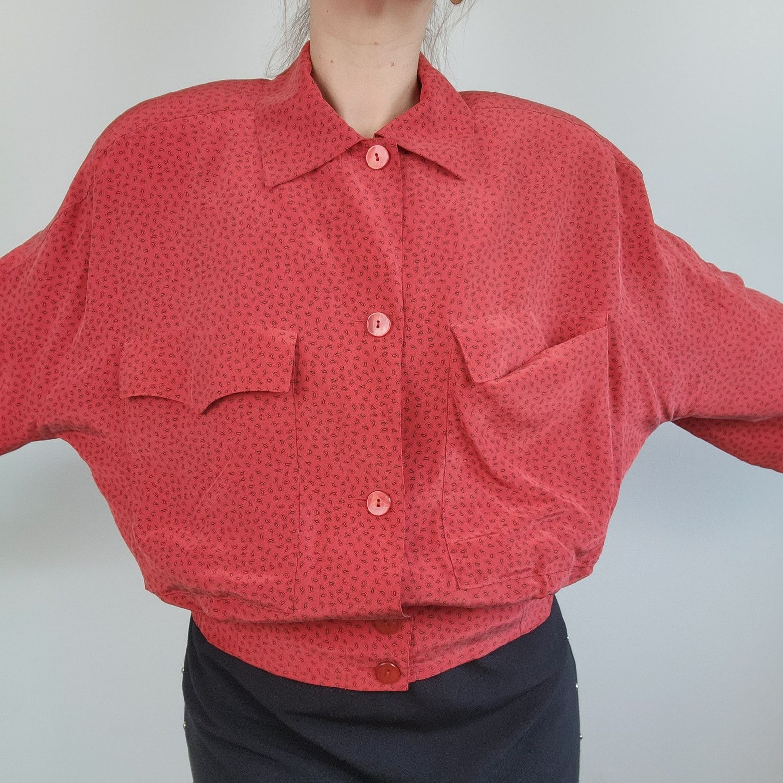 Ellen Tracy Silk 80s Paisley Linda Allard Ellen Tracy Jacket 8 Size M / US 6-8 / IT 42-44 - 2 Thumbnail