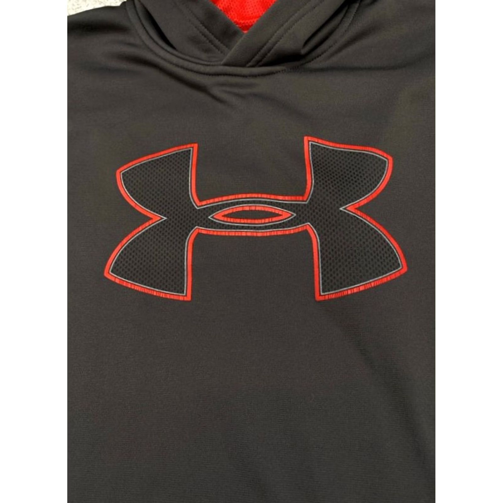 Under Armour Under Armour Hoodie Men M Gray Large Logo Pullover Sweatshirt 6024 Glow Loose Fit Graphic Print Size US M / EU 48-50 / 2 - 4 Thumbnail