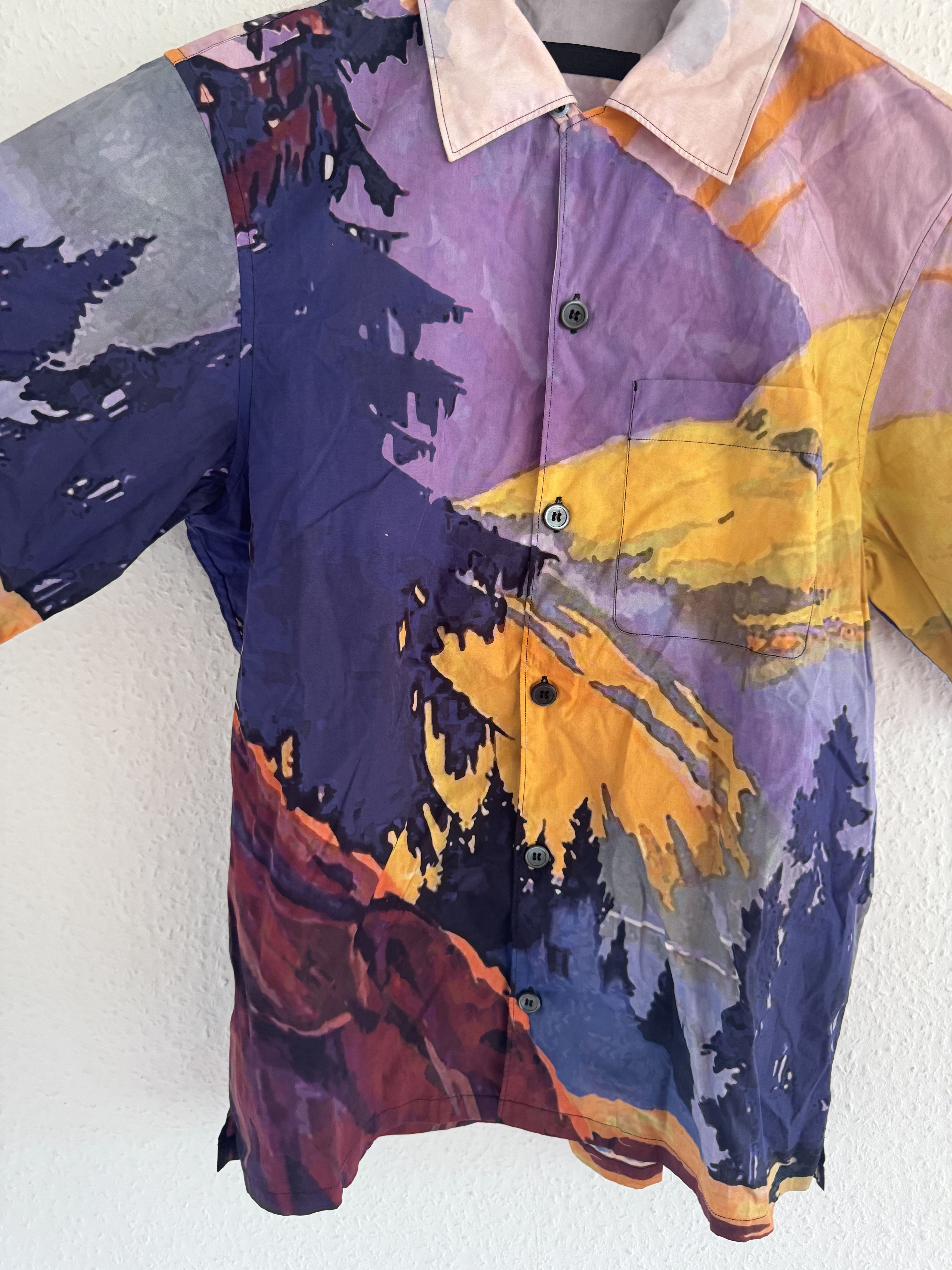 Prada SS17 Mountain Landscape Shirt Size US M / EU 48-50 / 2 - 4 Thumbnail