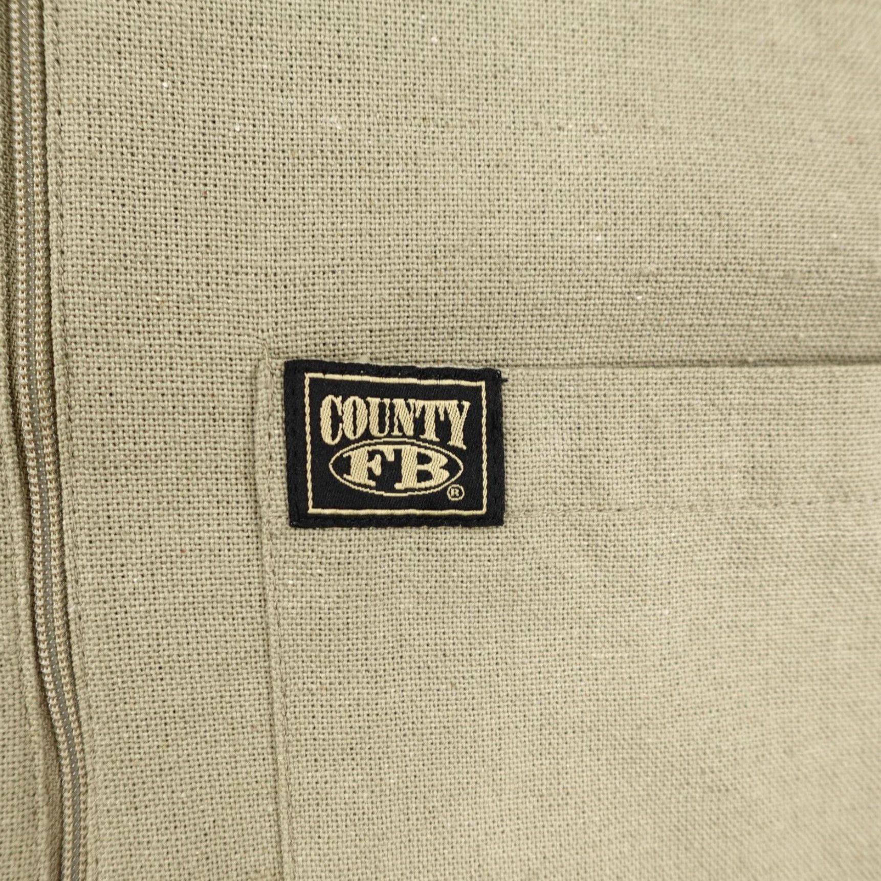 Vintage FB County Shirt Men Small Khaki 1/2 Zip Pullover Work Utility Mechanic Grunge Beige Outdoor N/A Mens Size US S / EU 44-46 / 1 - 3 Thumbnail