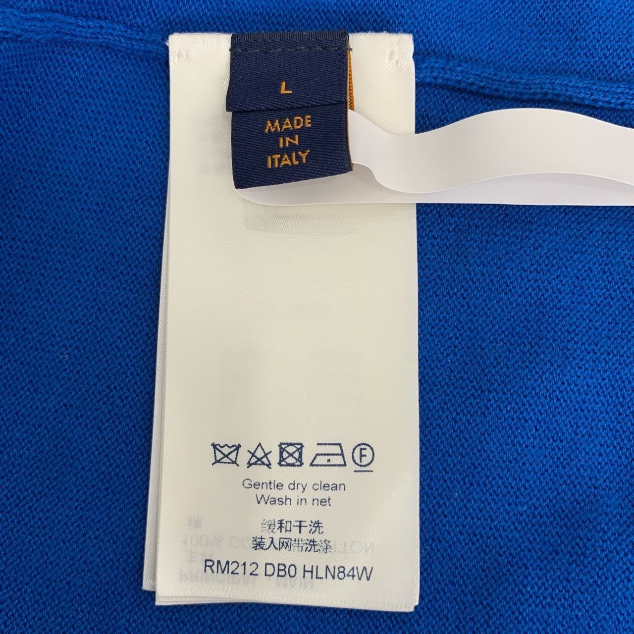 Louis Vuitton Louis Vuitton Logo Embroidery Round-Neck Blue Cotton Short-S Size L / US 10 / IT 46 - 4 Thumbnail
